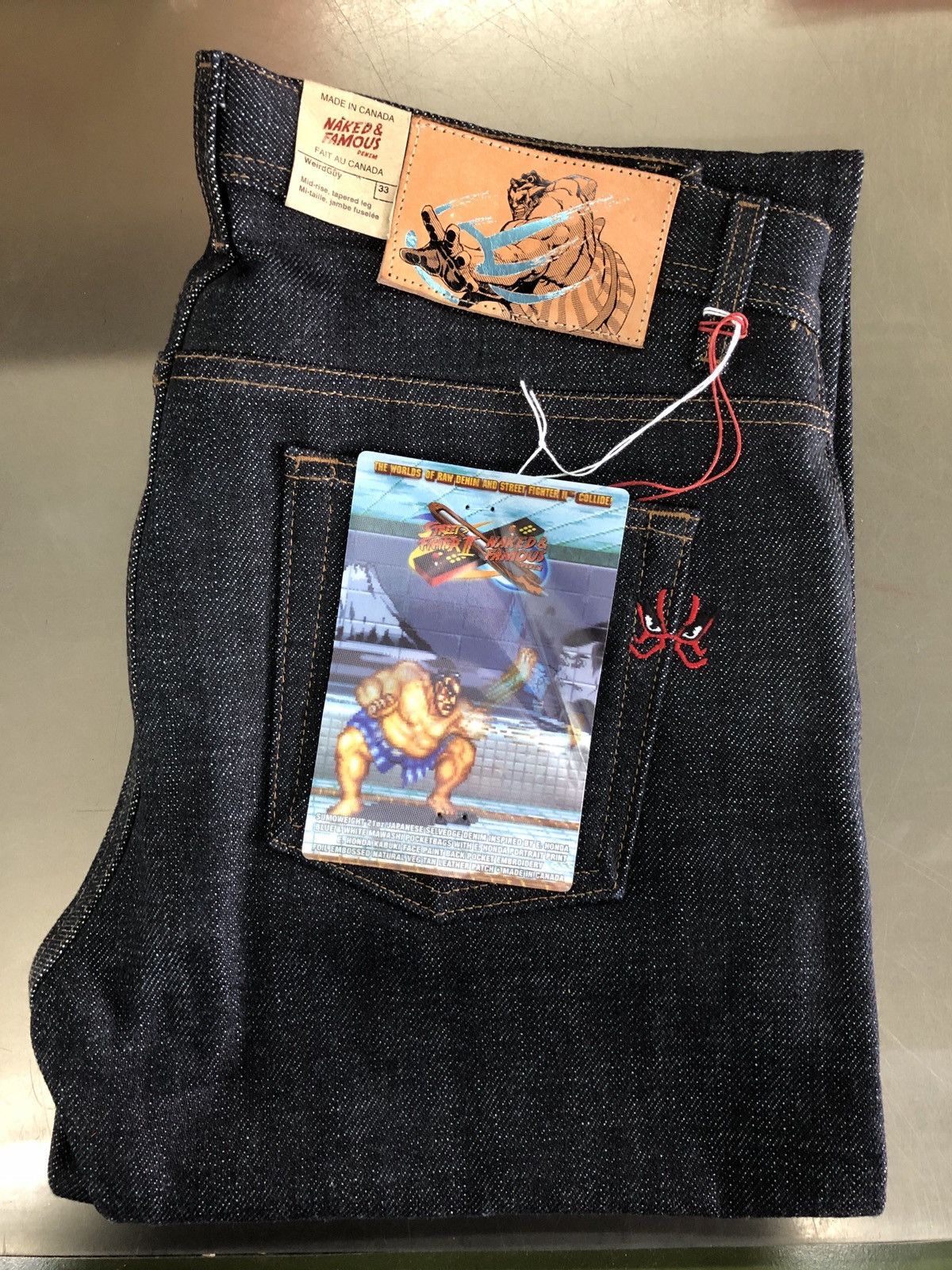 image of Naked Famous E Honda Heavy Selvedge Weird Guy 33 228 in Indigo, Men's