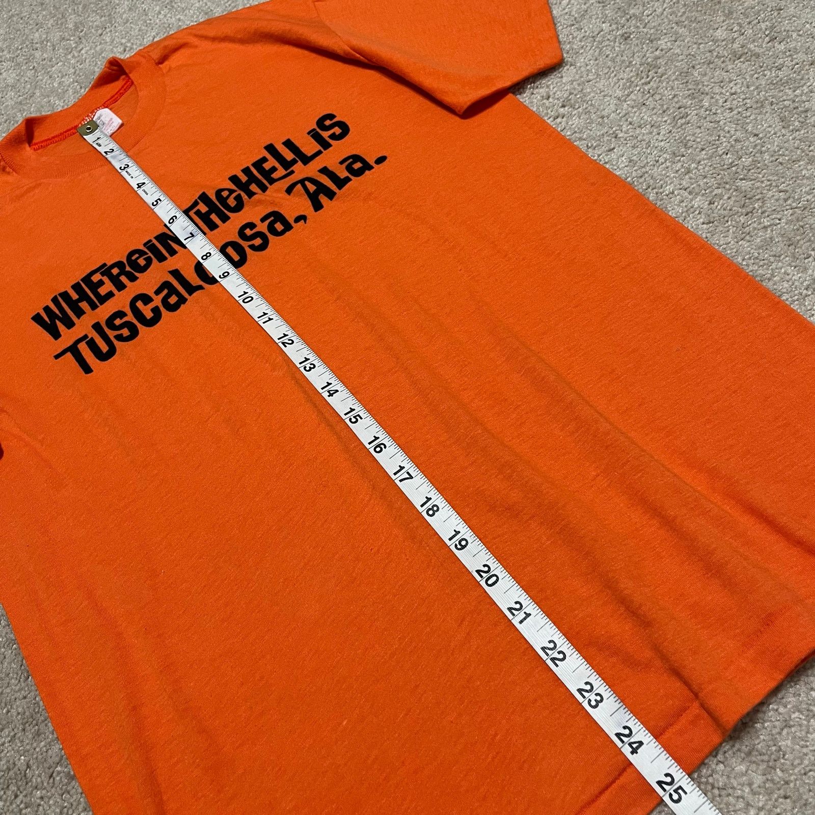 Other Vintage “Where the Hell is Tuscaloosa Alabama” Orange Tee Lg Size US L / EU 52-54 / 3 - 5 Thumbnail