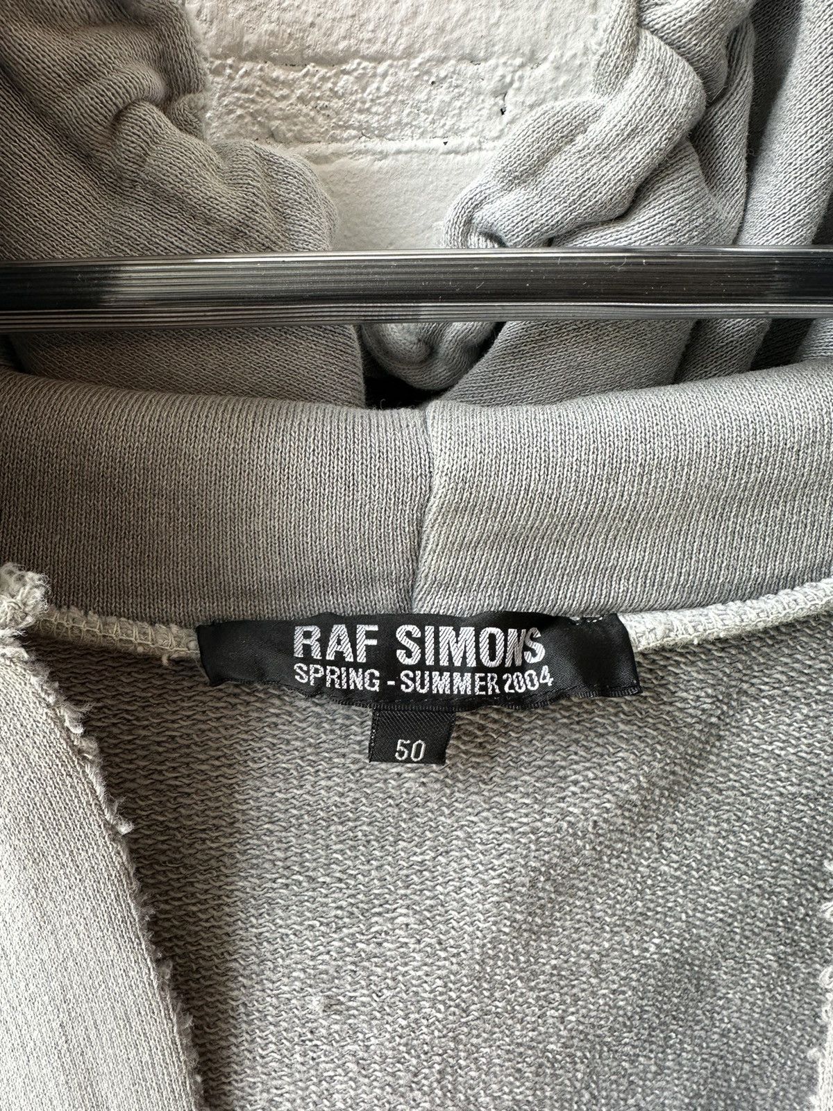 Raf Simons RAF SIMONS SS2004 STRING HOODIE Size US XL / EU 56 / 4 - 5 Thumbnail