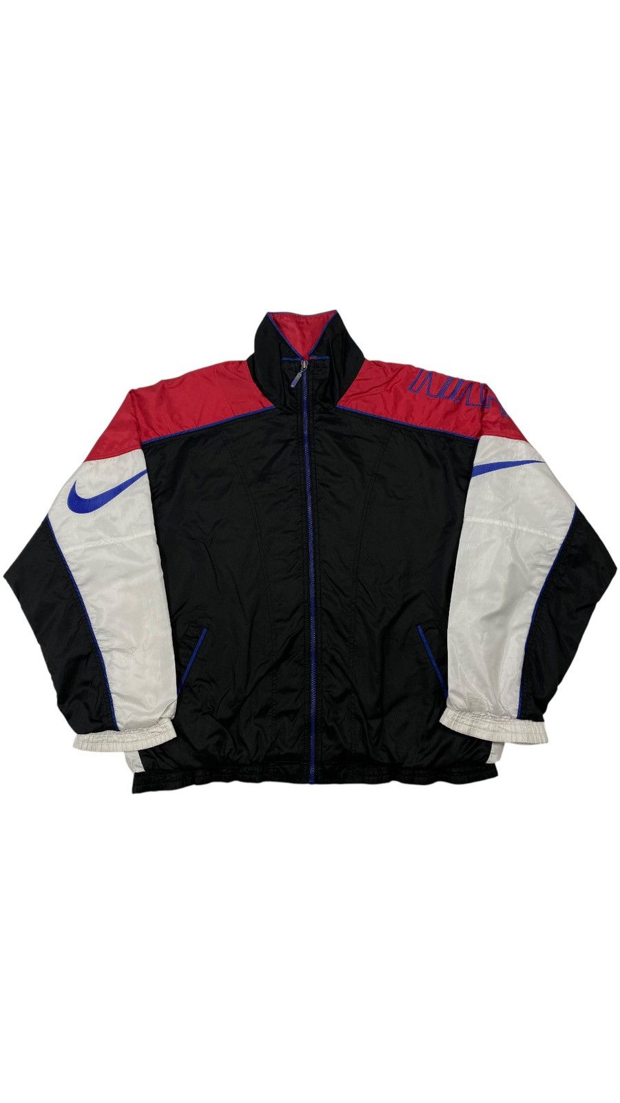 Nike LASTDROP🔥 Vintage 90s Nike Veni Vidi Vici Cobra Nylon Jacket Size US XL / EU 56 / 4 - 2 Thumbnail