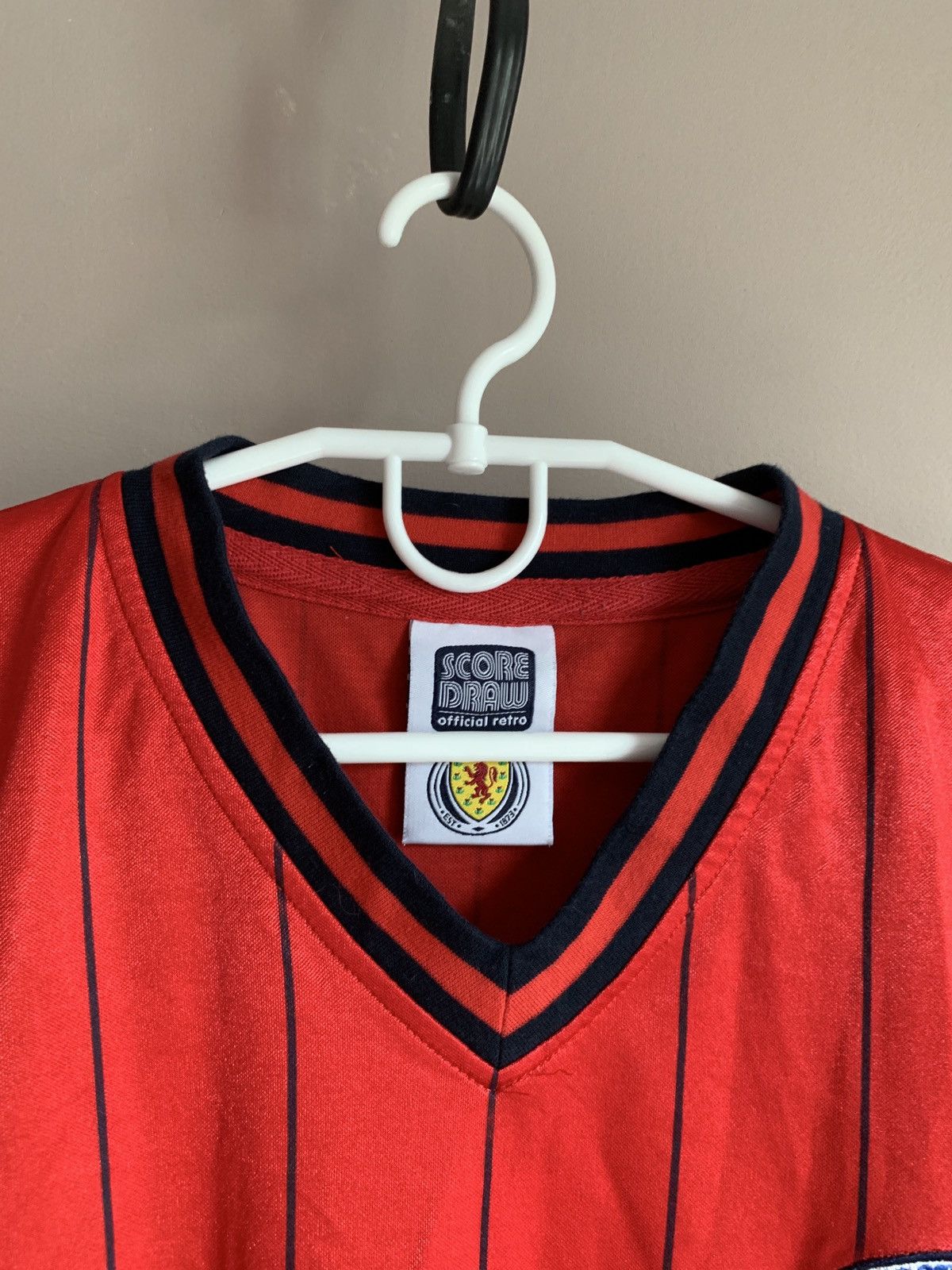 Vintage Scotland Away Football Shirt Retro Score Draw Retro Jersey L Size US L / EU 52-54 / 3 - 5 Thumbnail