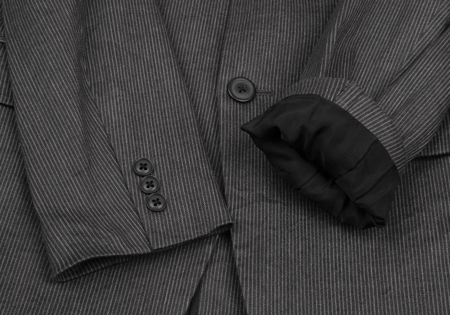 Yohji Yamamoto Yohji Yamamoto Linen Blend Stripe Set-Up Size US M / EU 48-50 / 2 - 5 Thumbnail