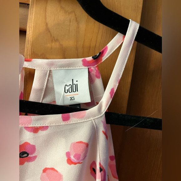 Other cabi Floating Poppies Tie Back Halter Tank Pink Floral sz xs Size XS / US 0-2 / IT 36-38 - 3 Thumbnail