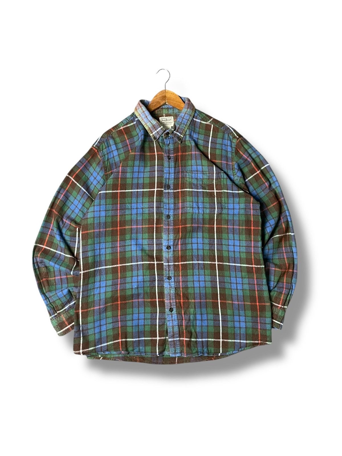 L.L. Bean × Vintage L.L Bean Scotch Plaid Flannel Shirt (54) Size US XL / EU 56 / 4 - 1 Thumbnail