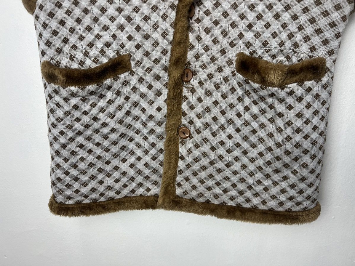 Vintage Vintage Chaleur Plaid Faux Fur Trim Sherpa Vest Size US M / EU 48-50 / 2 - 4 Thumbnail