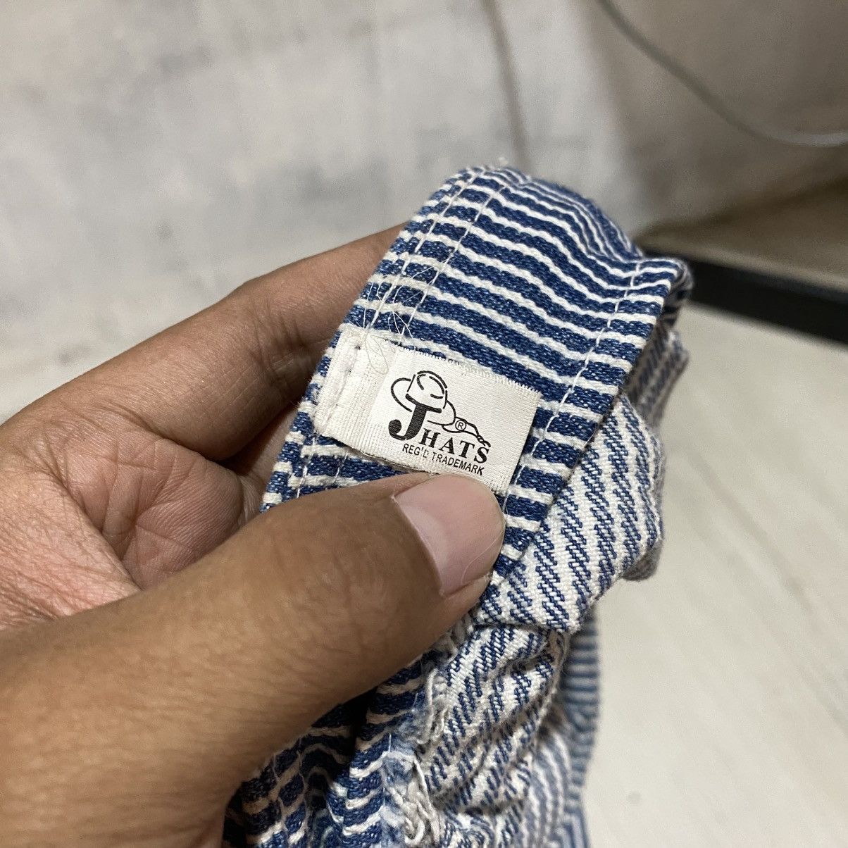 Japanese Brand Vintage japanese j-hats hickory stripe engineered hat cap Size ONE SIZE - 6 Thumbnail