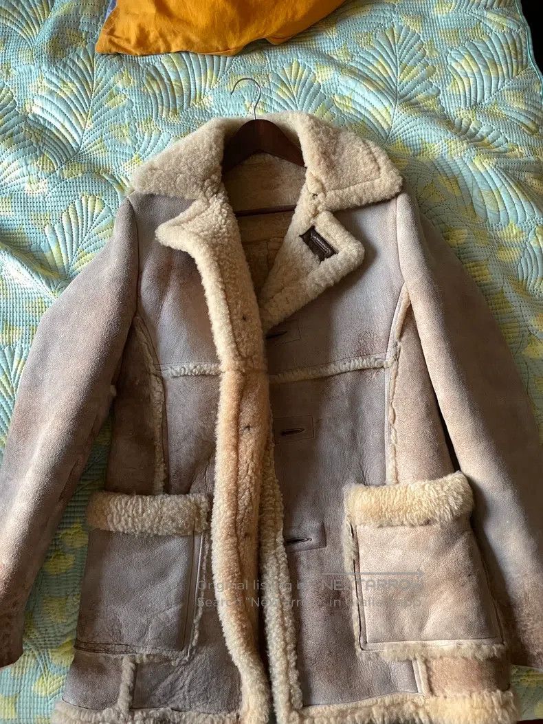 Schott Schott Sheep fur and fur coat leather coat Size US XXS / EU 40 - 1 Thumbnail