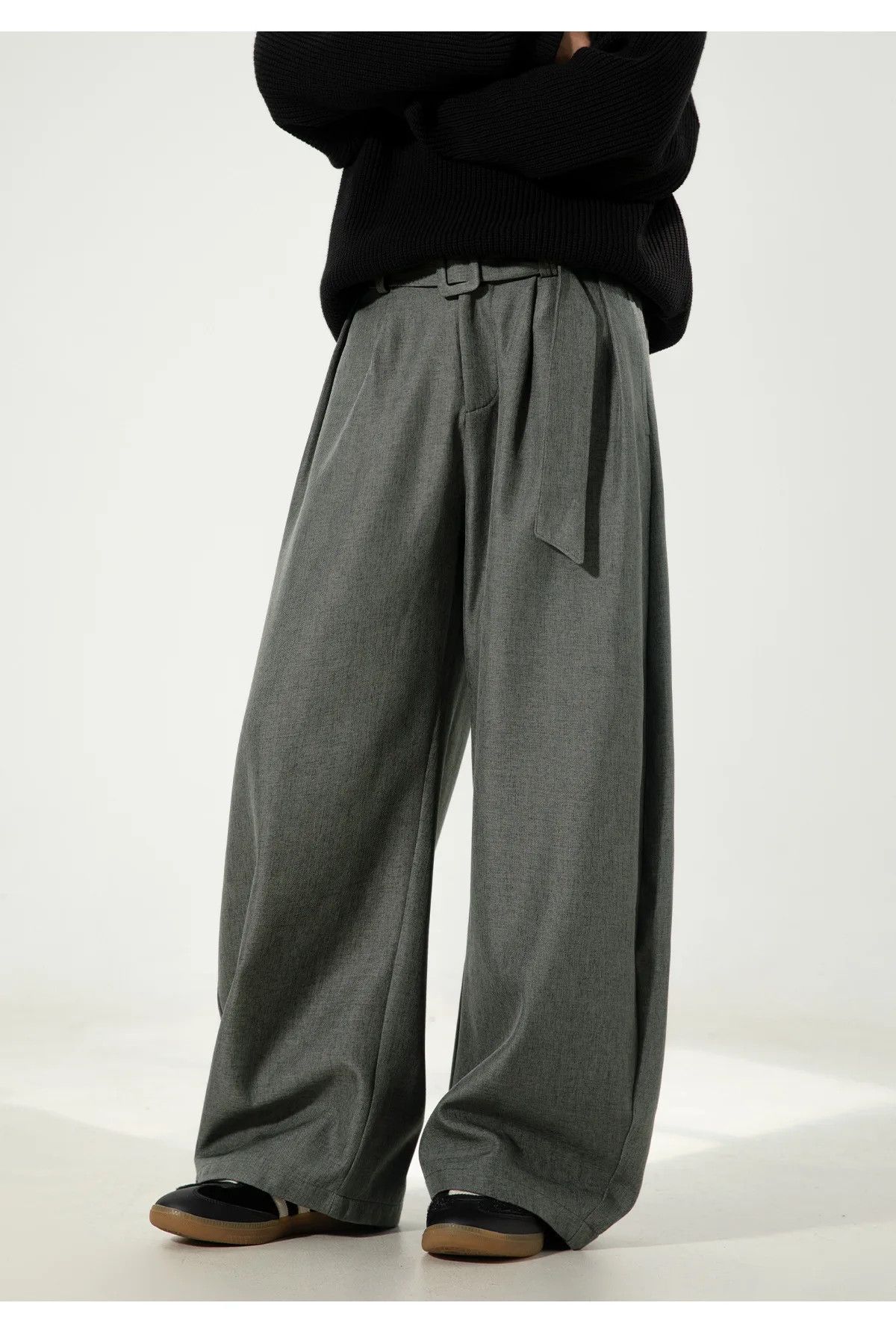 Japanese Brand Wide Leg Baggy Korean Style Pants Size US 34 / EU 50 - 2 Thumbnail
