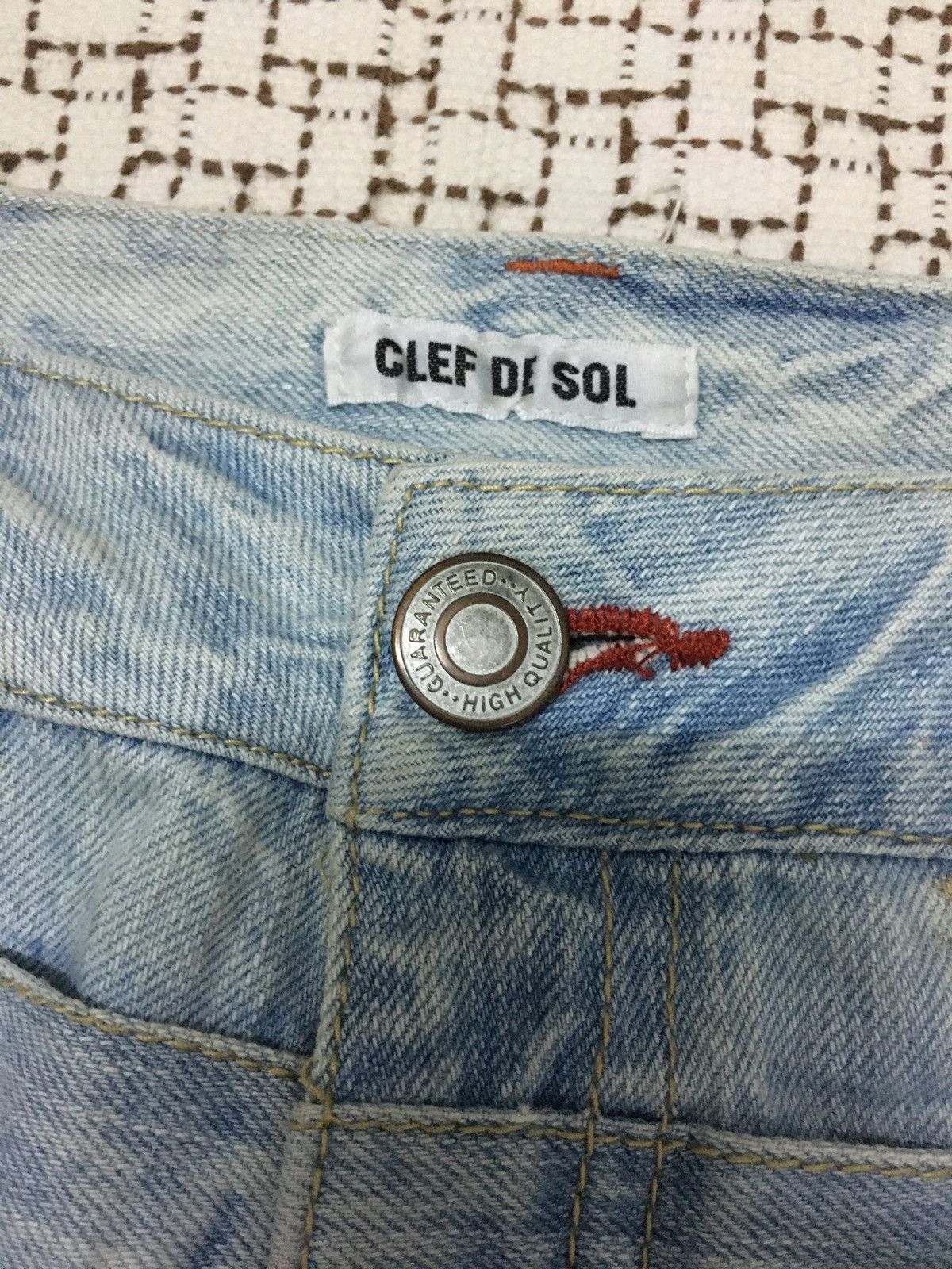 If Six Was Nine × Japanese Brand × Le Grande Bleu (L.G.B.) Clif de Sol Double Waist Nice Jeans (Y01) Size US 32 / EU 48 - 11 Thumbnail