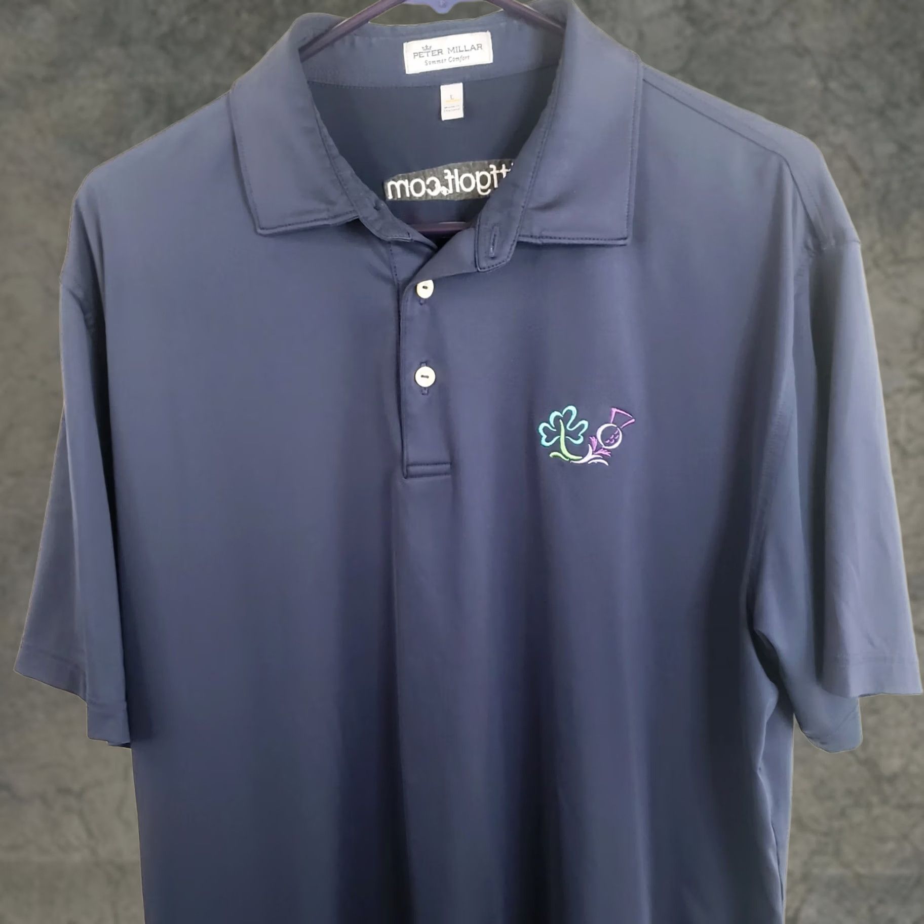 Peter Millar Peter Millar Polo Shirt Mens L Blue Short Sleeve Summer Comfort Golf Size US L / EU 52-54 / 3 - 1 Thumbnail
