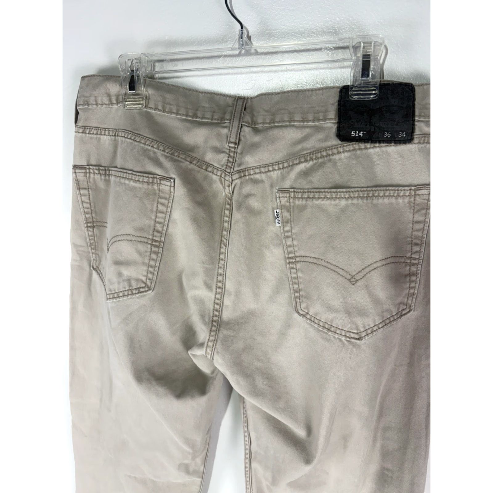 Levi's Levi's Jeans Men 514 Bootcut 36x34 Tan Denim 5-Pocket Regular Fit Size US 36 / EU 52 - 6 Thumbnail