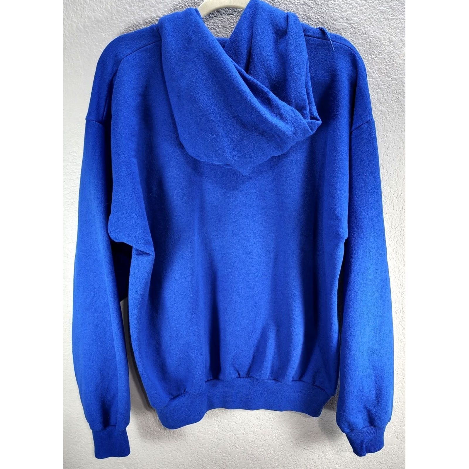 Hanes Hanes Comfort blend Kansas University Jayhawks Team Hoodie Superman Logo L Men’s Pullover Hooded Kangaroo pocket Blue Graphic Print Size L Size US L / EU 52-54 / 3 - 4 Thumbnail
