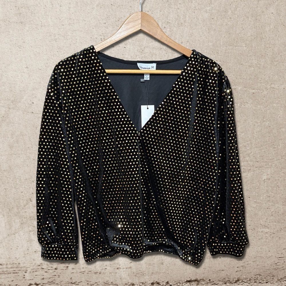 Other VeronicaM Velvet Puff Top NWT Size M / US 6-8 / IT 42-44 - 1 Thumbnail