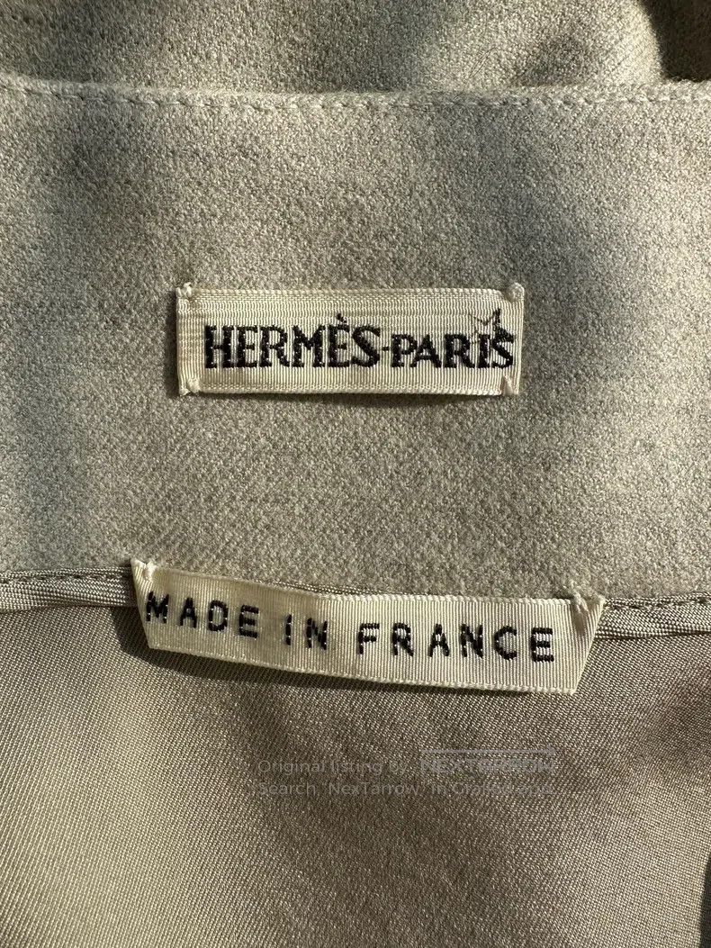 Hermes Hermes Women's Slim Fit Wrap Skirt Gray White Size 24" / US 00 / IT 34 - 7 Thumbnail