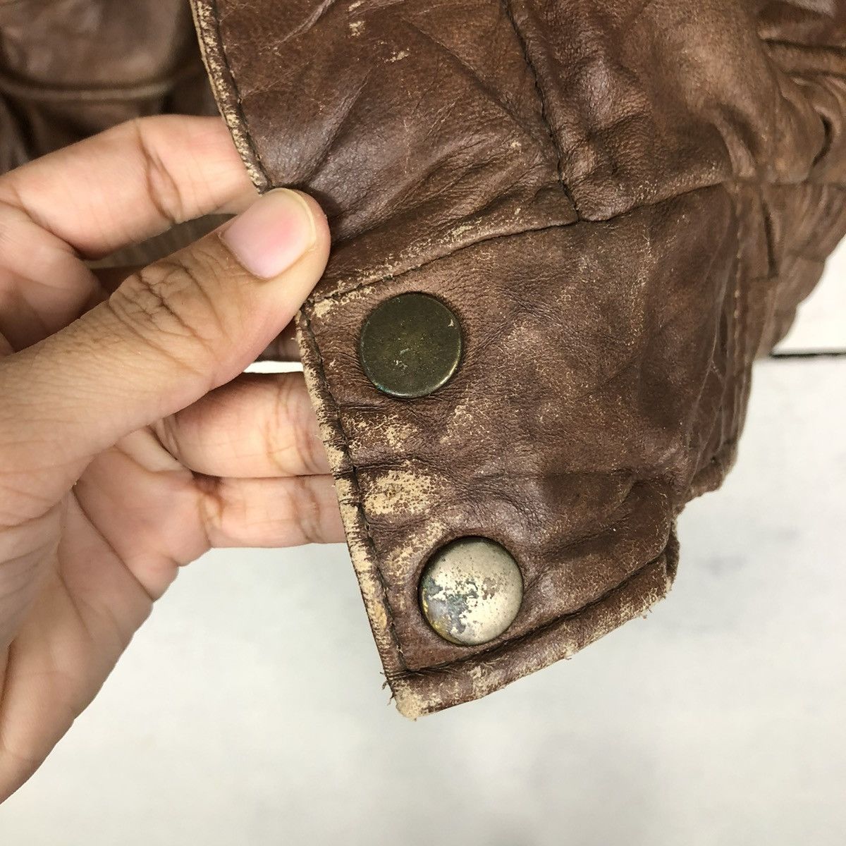 Japanese Brand 🔥VINTAGE JUMPER BOMBER LEATHER JACKET ISSEY MIYAKE Size US L / EU 52-54 / 3 - 15 Thumbnail