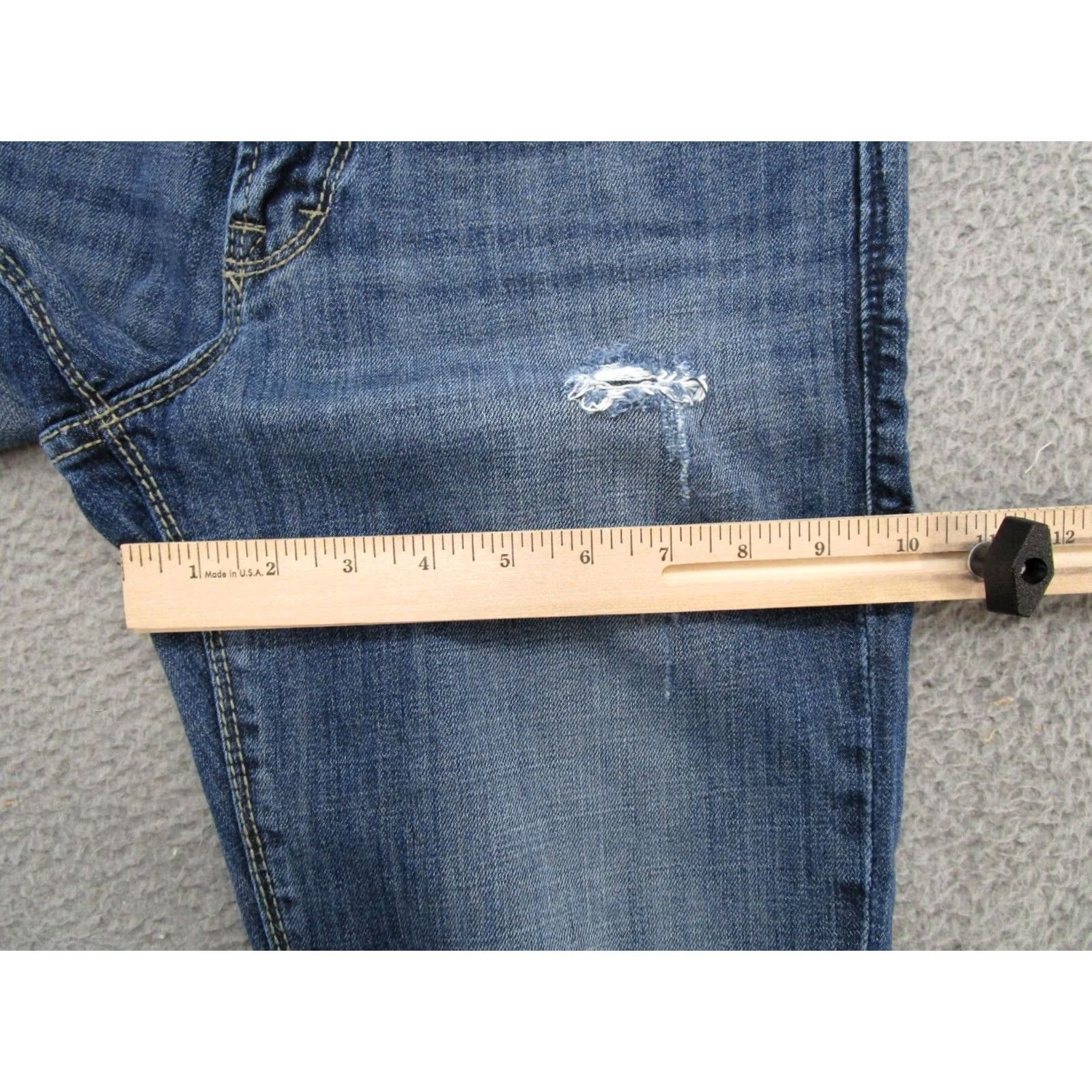 Vintage Maurices Women's Jeans Blue Stretch Denim Cotton Blend Size 6 Straight Pants Mens Womens Size 28" / US 6 / IT 42 - 6 Thumbnail
