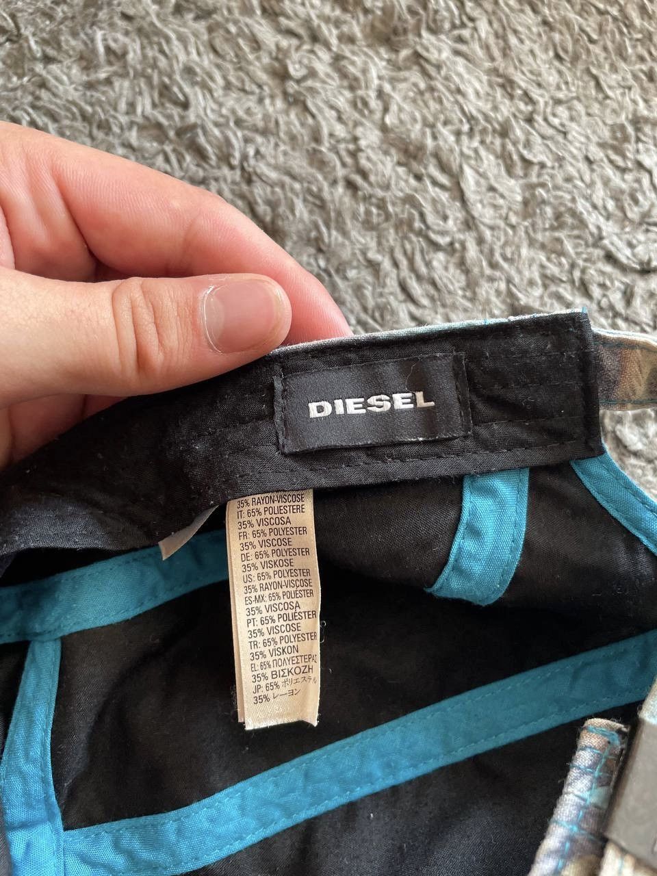 Diesel × Vintage Diesel Cap Streetwear Archive Vintage Center Logo Y2k Rare Size ONE SIZE - 7 Thumbnail
