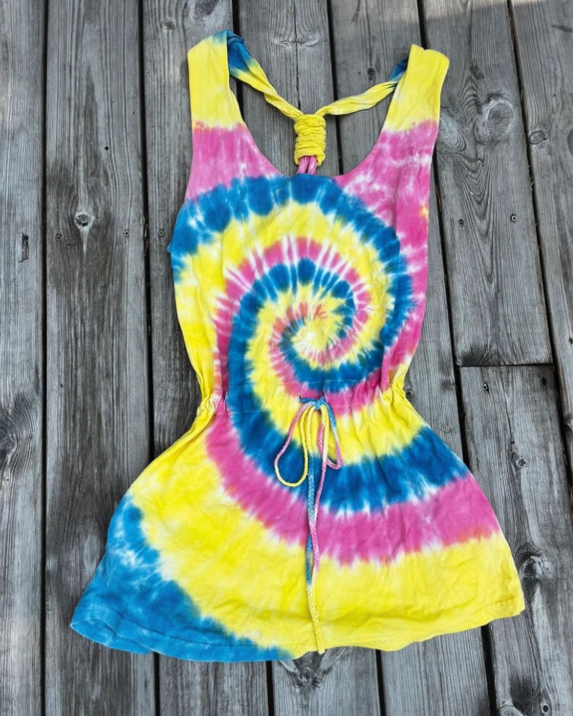 Other Vintage Y2K Top Blouse Tie Dye Tunic Top Size M / US 6-8 / IT 42-44 - 1 Thumbnail
