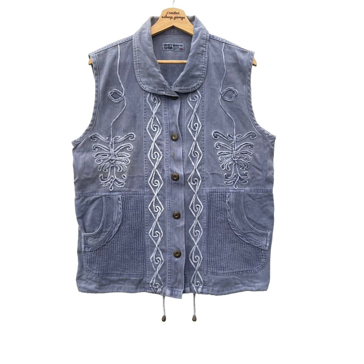 Other Vintage Maturio Dea Embroidered Button Up Vest Size US L / EU 52-54 / 3 - 1 Thumbnail