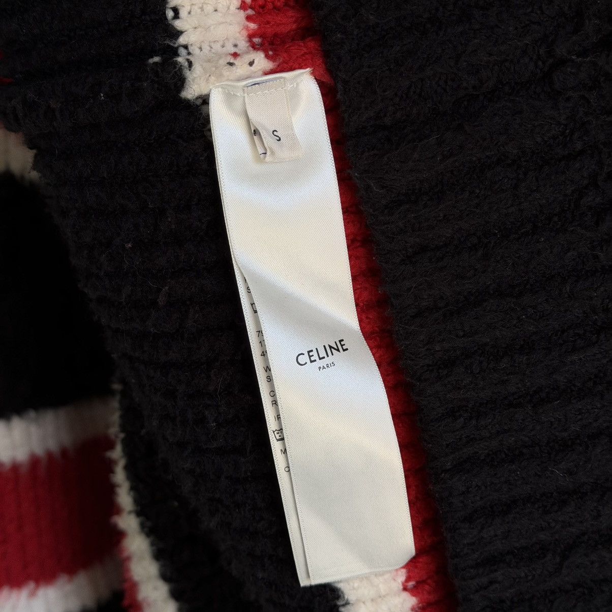 Celine Celine Striped Shaggy Knit Sweater By Hedi Slimane Size US M / EU 48-50 / 2 - 7 Thumbnail