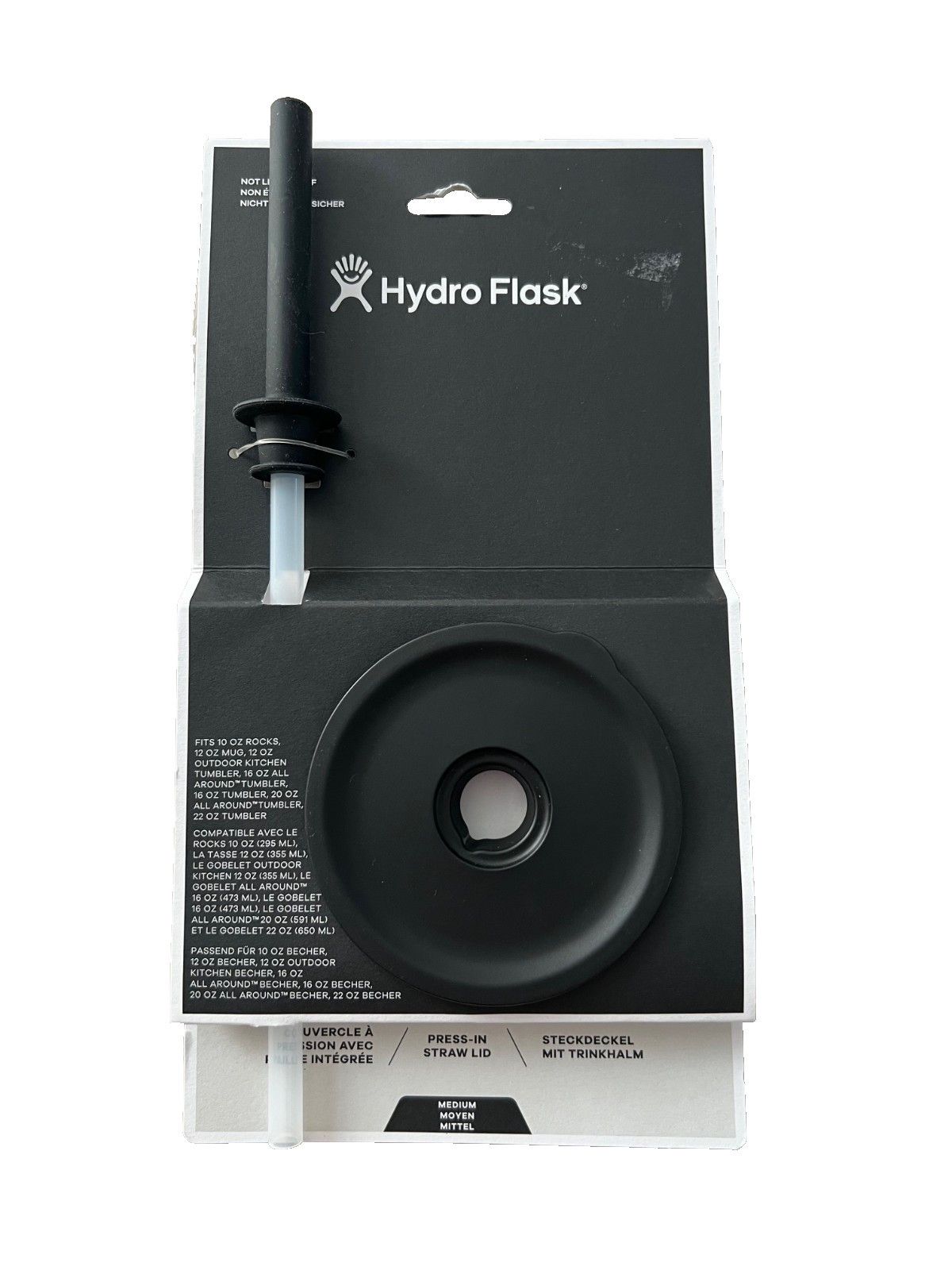 Other Hydro Flask Press-In Straw Lid Medium in Black Size ONE SIZE - 1 Thumbnail