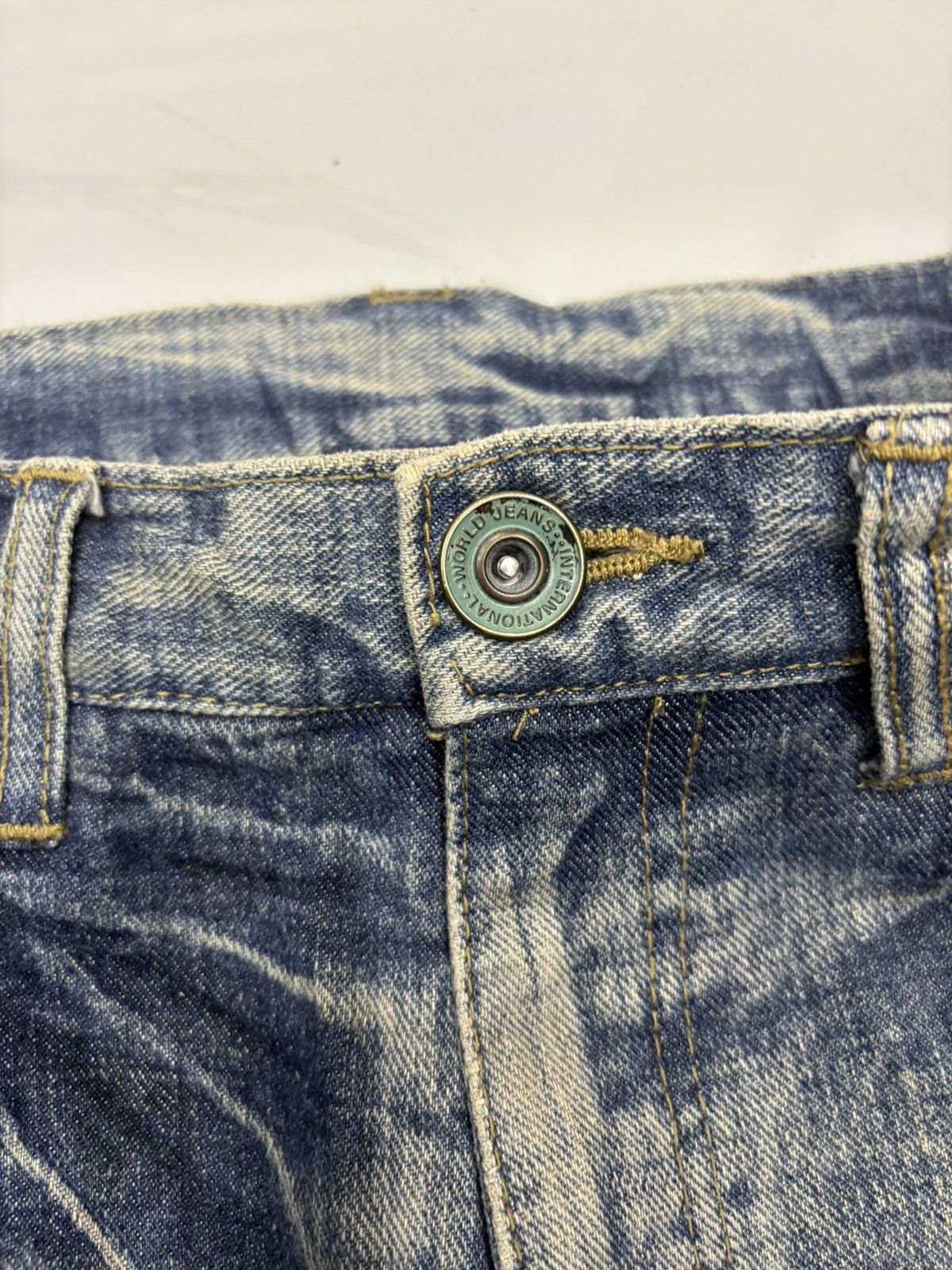 Hysteric Glamour × Japanese Brand × Vintage VINTAGE FLARED JEANS DISTRESS RIPPED JEANS Size US 32 / EU 48 - 10 Thumbnail