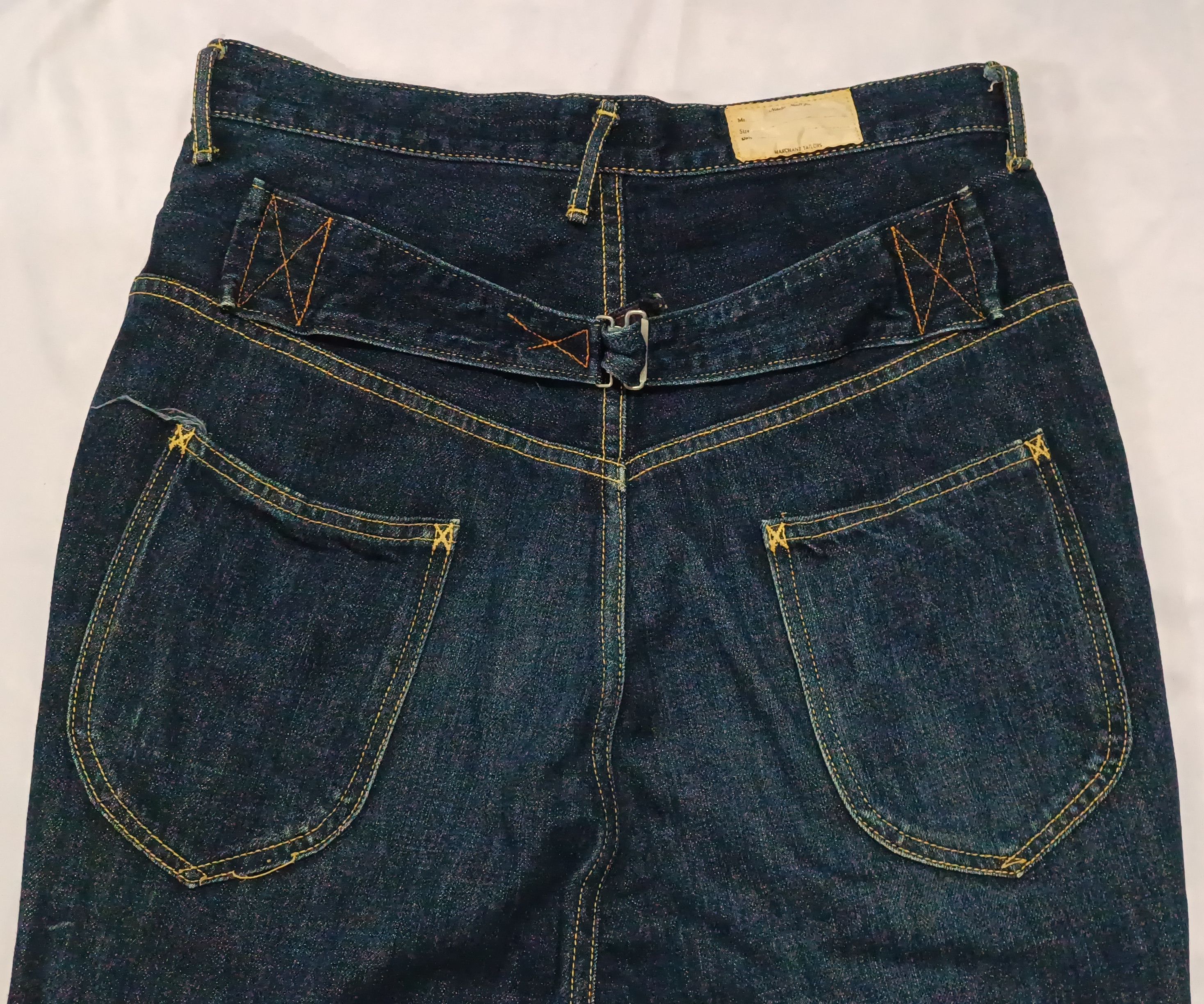 Kapital Kapital Solid Saruel buckle back high-waist denim pants XS Size US 29 - 7 Thumbnail