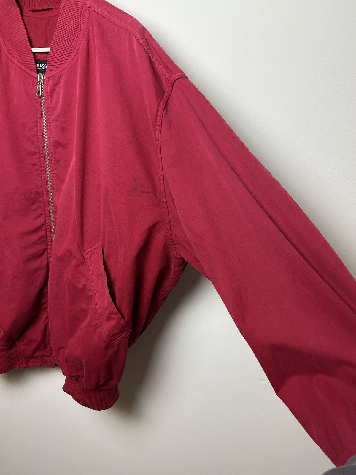 Hugo Boss boss y2k vintage cherry red skinhead bomber jacket Size US L / EU 52-54 / 3 - 5 Thumbnail