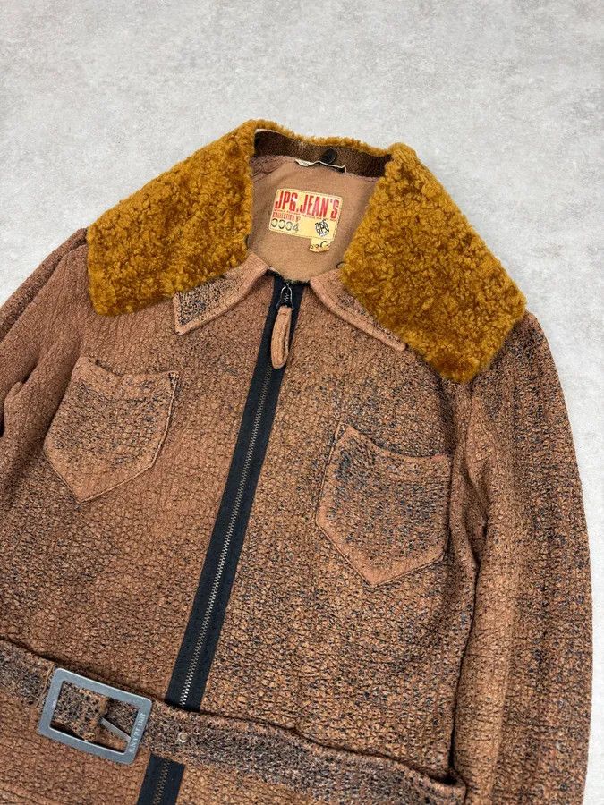 Jean Paul Gaultier 2000s Jean Paul Gaultier Brown Aged Raw Cotton Jacket Size M / US 6-8 / IT 42-44 - 3 Thumbnail