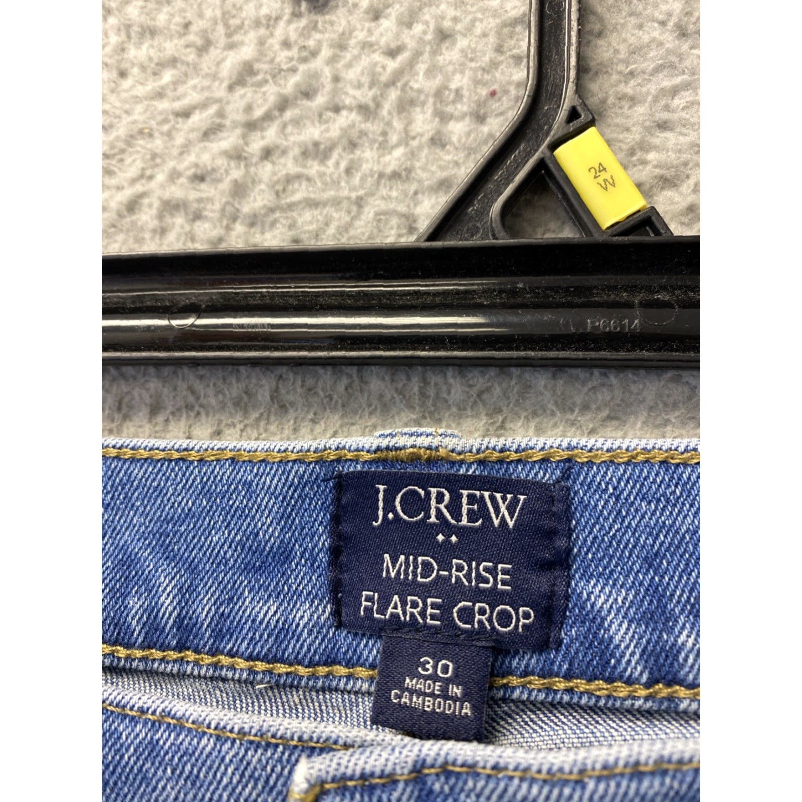 J.Crew J.CREW Wide-Leg Crop Jeans Denim /160-34 Women 34x24 Blue Cotton Blend Stretch Regular Spring Jeans Womens Size 24" / US 00 / IT 34 - 4 Thumbnail