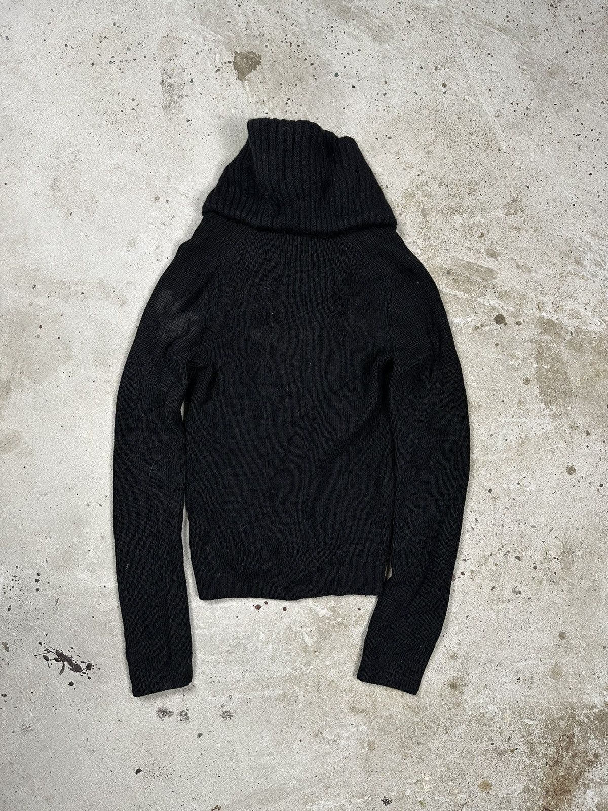 Balenciaga Balenciaga FW 2002 Wool Double Collar Jumper Sweater Size XS / US 0-2 / IT 36-38 - 2 Thumbnail