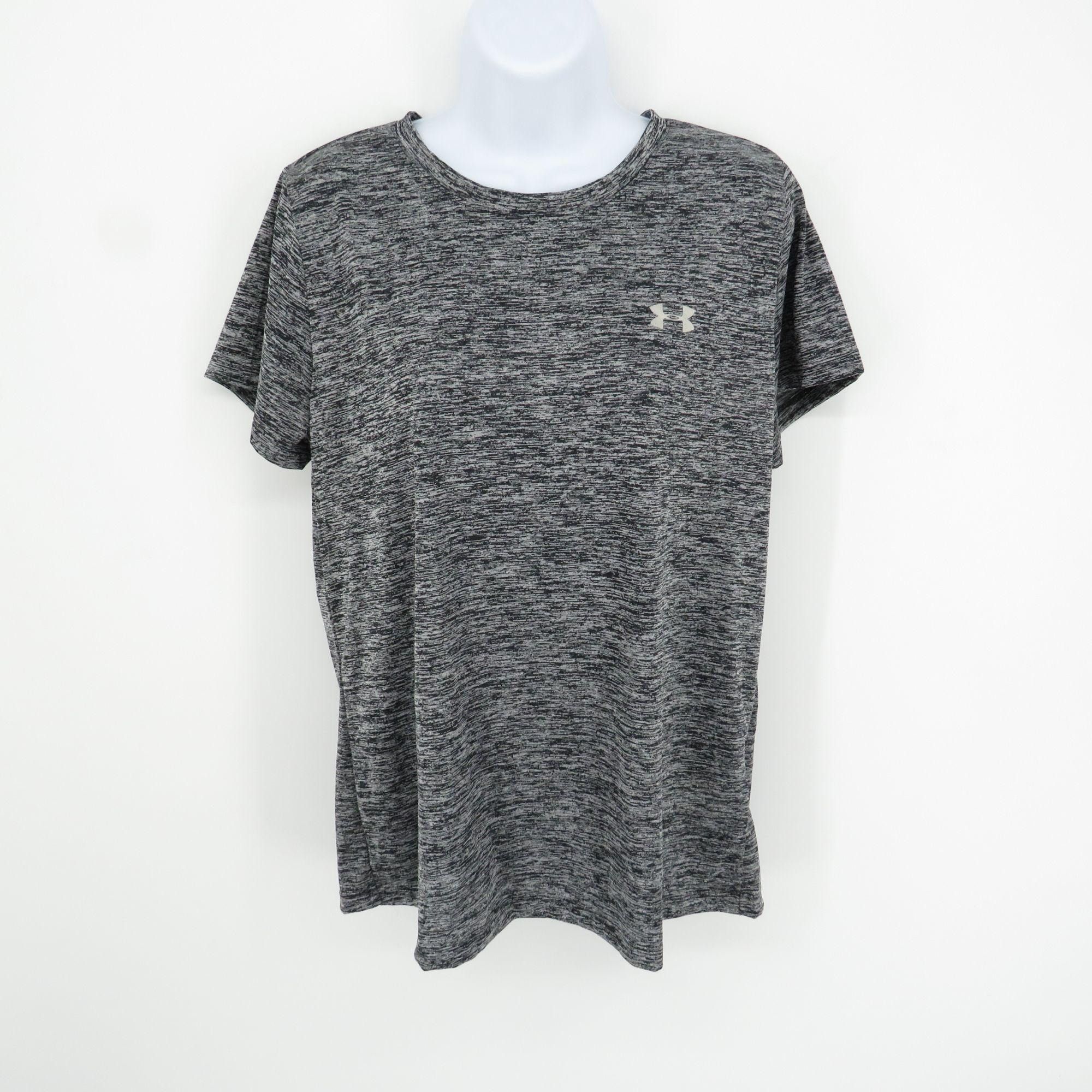 Under Armour Under Armour Womens Large Gray Heather Short Sleeve Activewe Size L / US 10 / IT 46 - 1 Thumbnail