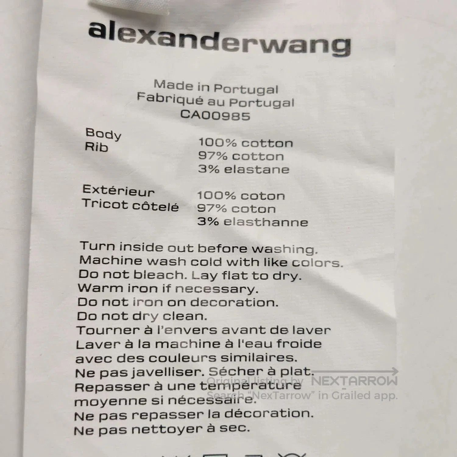 Alexander Wang Alexander Wang Cotton Logo Hoodie S. Size S / US 4 / IT 40 - 7 Thumbnail