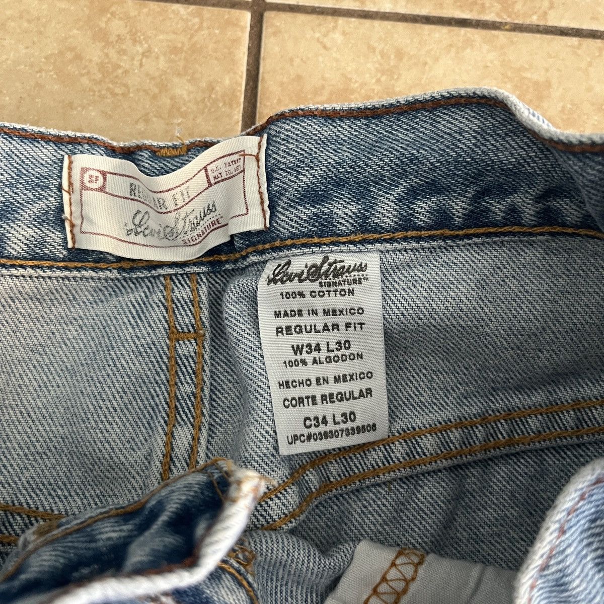 Levi's × Vintage Remade Levi’s Drawstring Waist Baggy Jeans Size US 34 / EU 50 - 5 Thumbnail