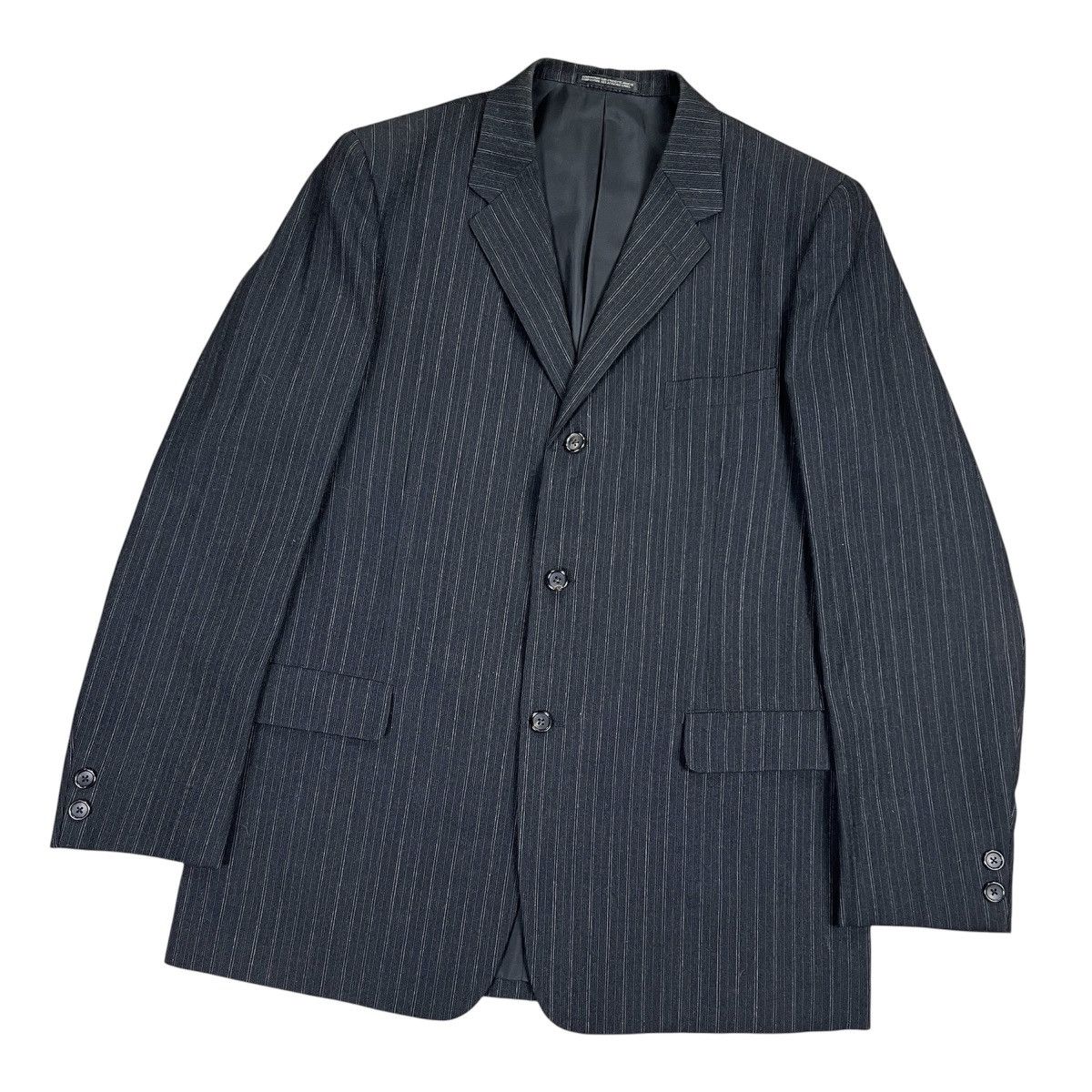 Yohji Yamamoto Yohji Yamamoto Costume D’Homme Pinstripe Wool Suit Archive Size 46R - 3 Thumbnail
