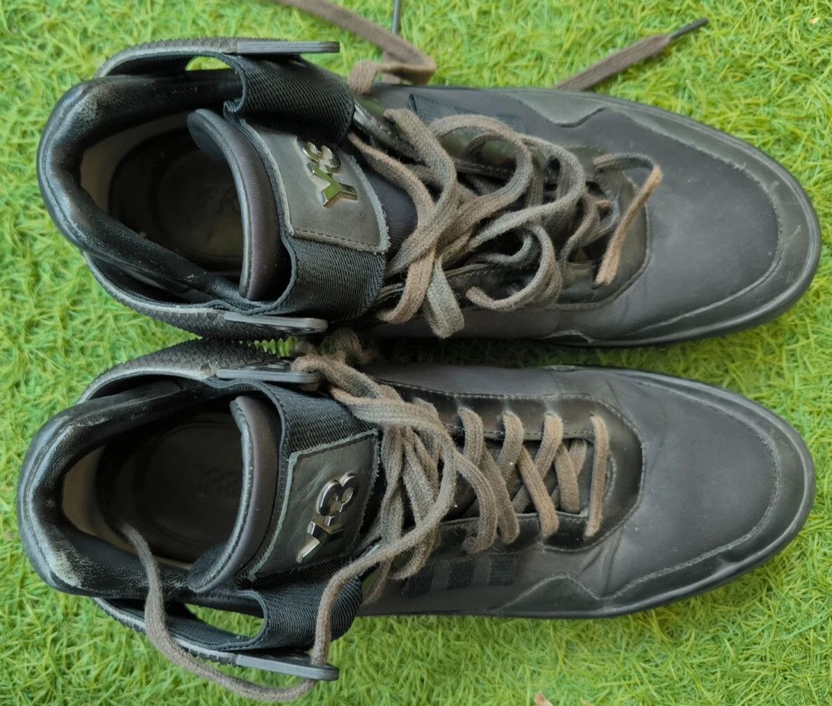 Adidas × Y-3 adidas Y-3 Yohji Yamamoto Black High Top Sneakers B35358 Size US 9 / EU 42 - 6 Thumbnail