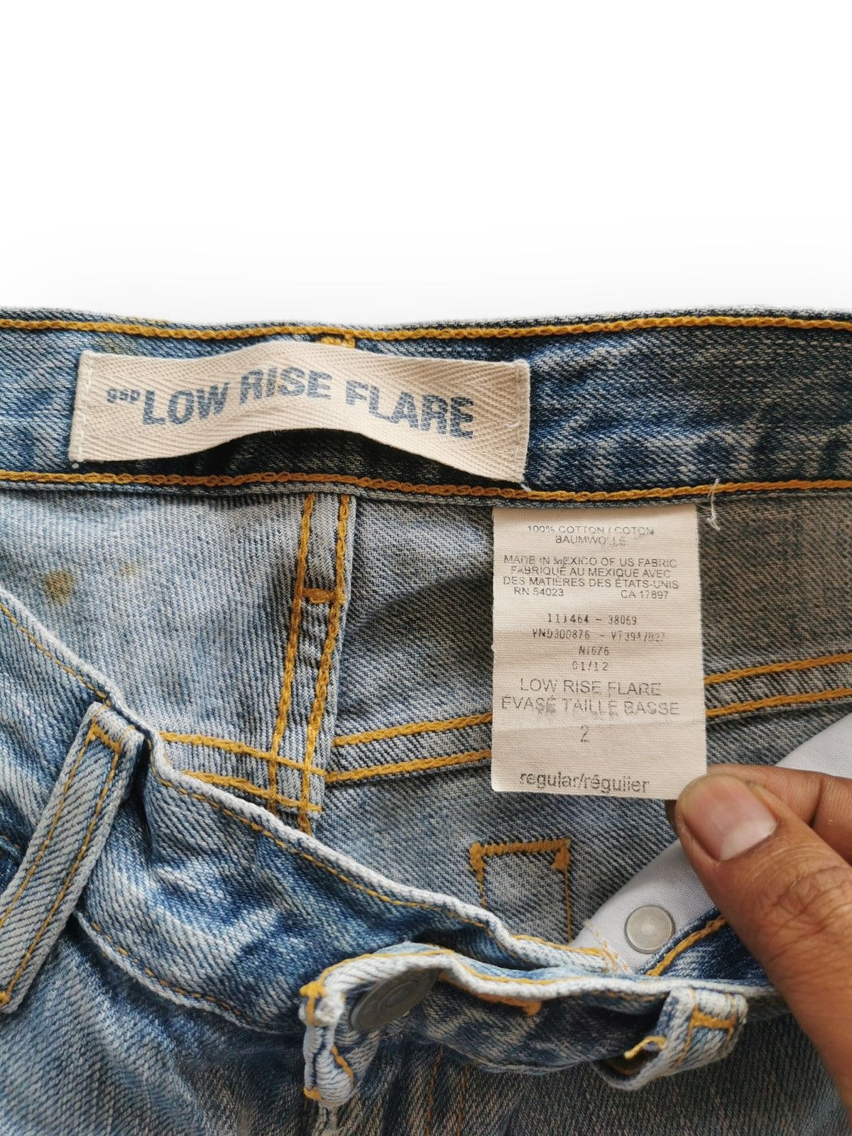 Gap Vintage gap low rise flare light faded blue jeans Size US 28 / EU 44 - 7 Thumbnail