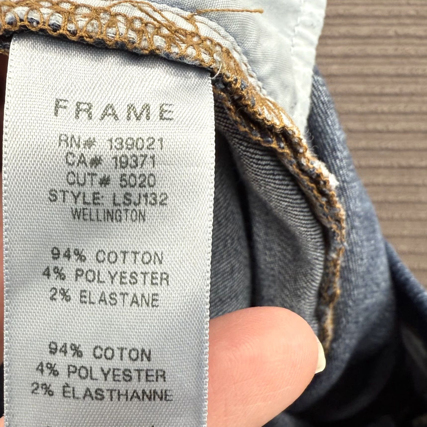 Frame VINTAGE FRAME Jeans Womens 28 Le Skinny de Jeanne Dark Wash Stretch Denim Wellington Size 28" / US 6 / IT 42 - 5 Thumbnail