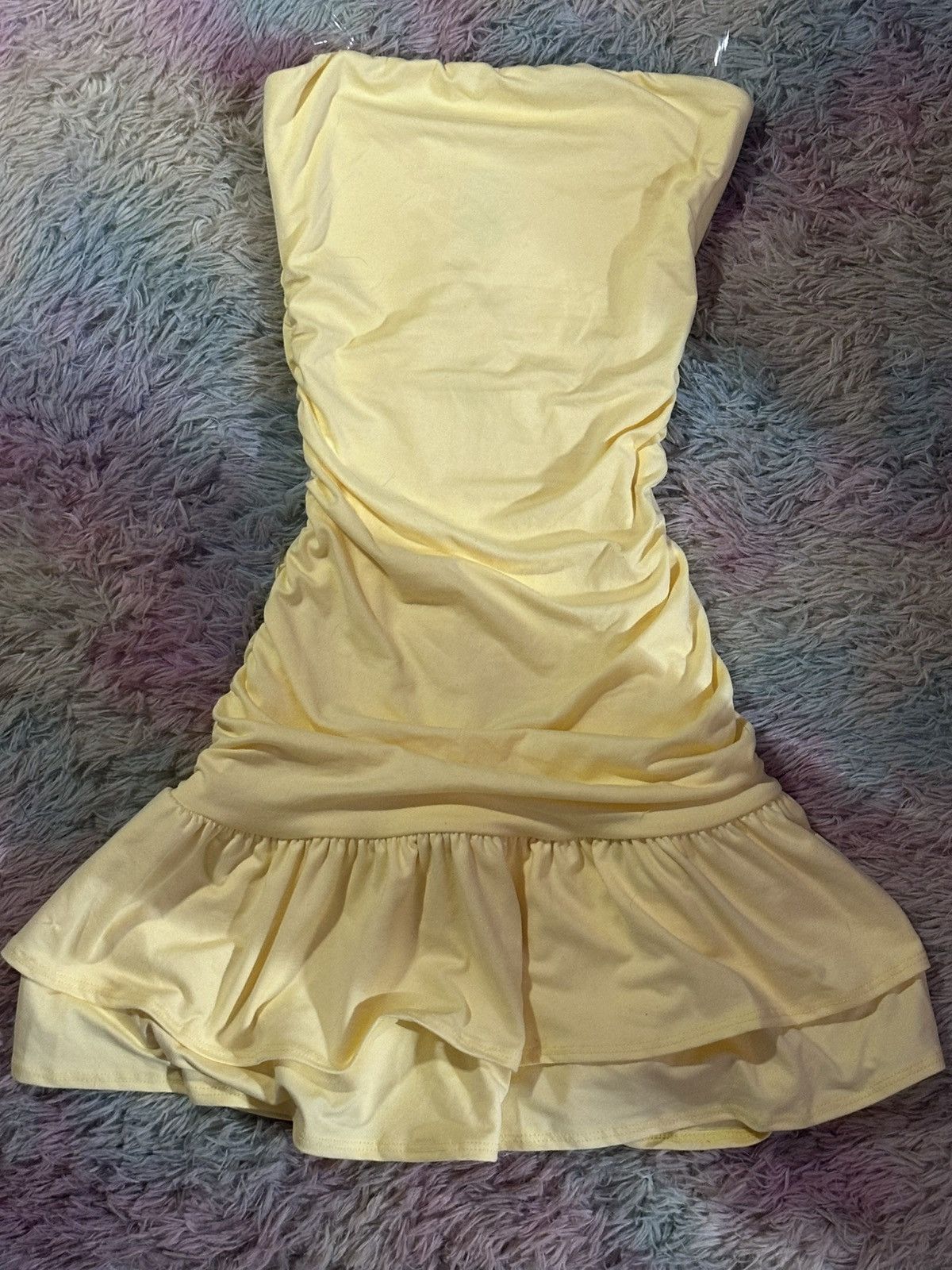 Other summery pastel yellow mini dress Size XS / US 0-2 / IT 36-38 - 1 Thumbnail