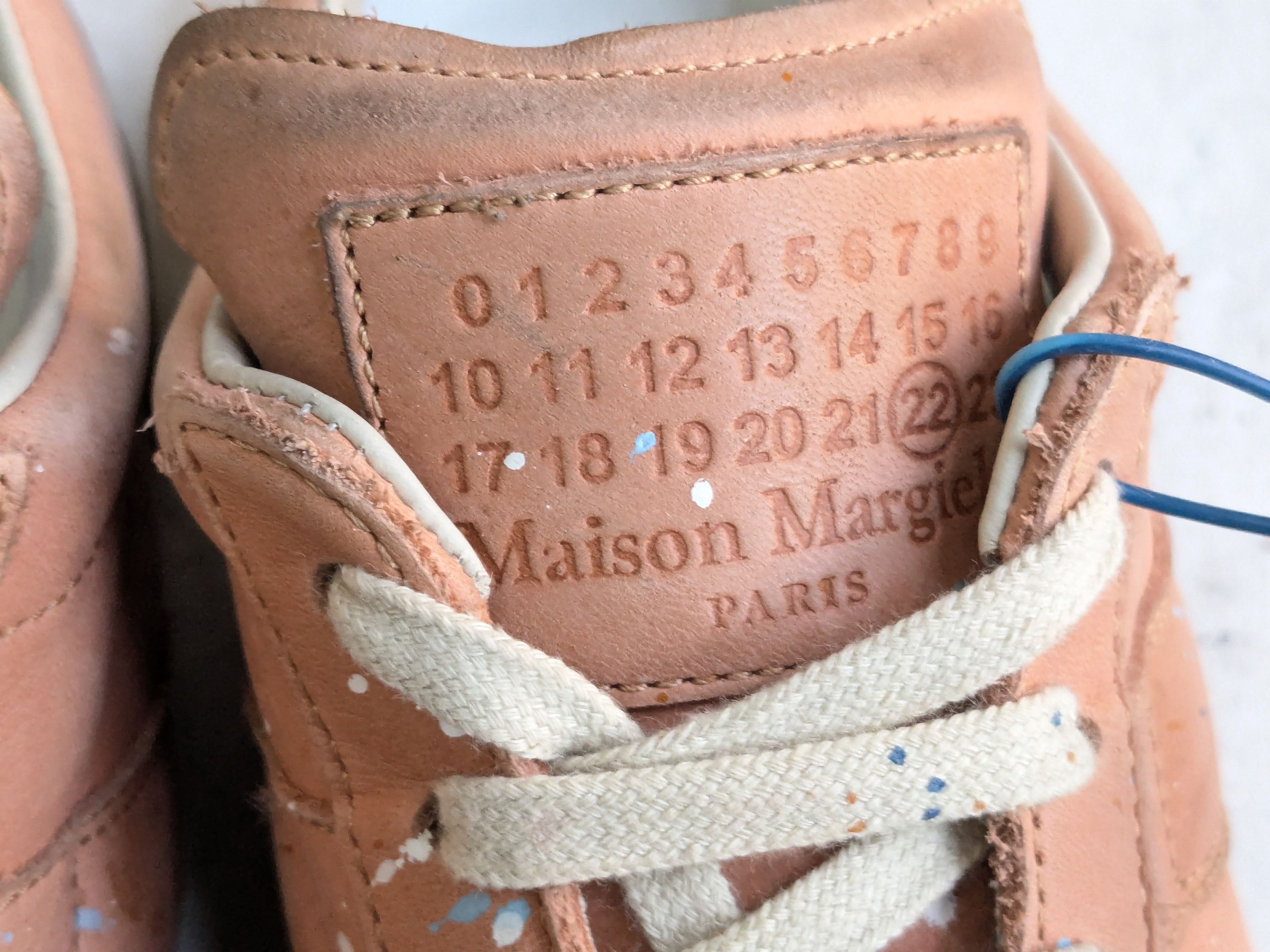Maison Margiela Maison Margiela GAT Replica Orange Paint Splatter 10 43 Low Size US 10 / EU 43 - 5 Thumbnail