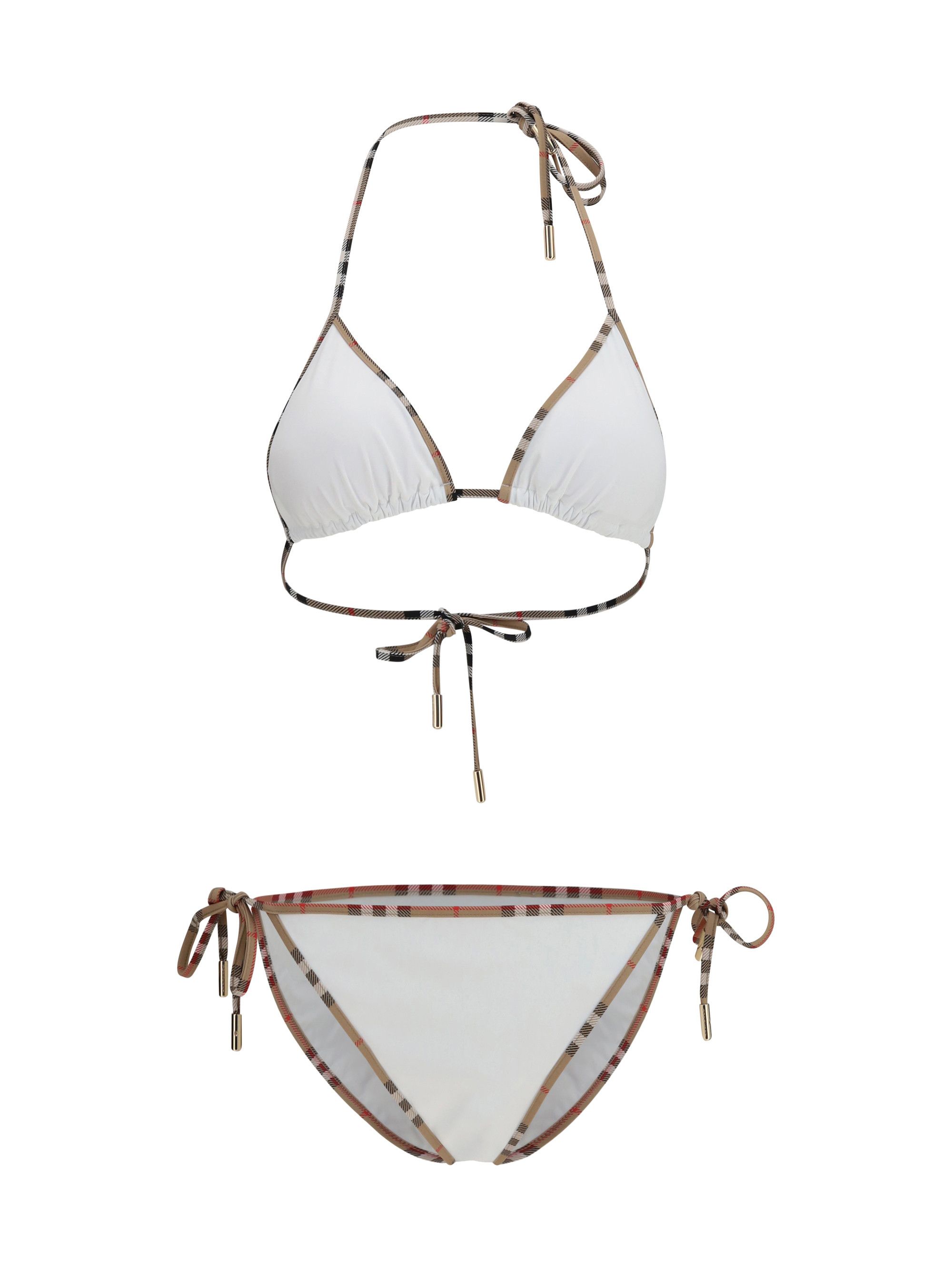 Burberry Check Detail Triangle Bikini Size M / US 6-8 / IT 42-44 - 1 Thumbnail