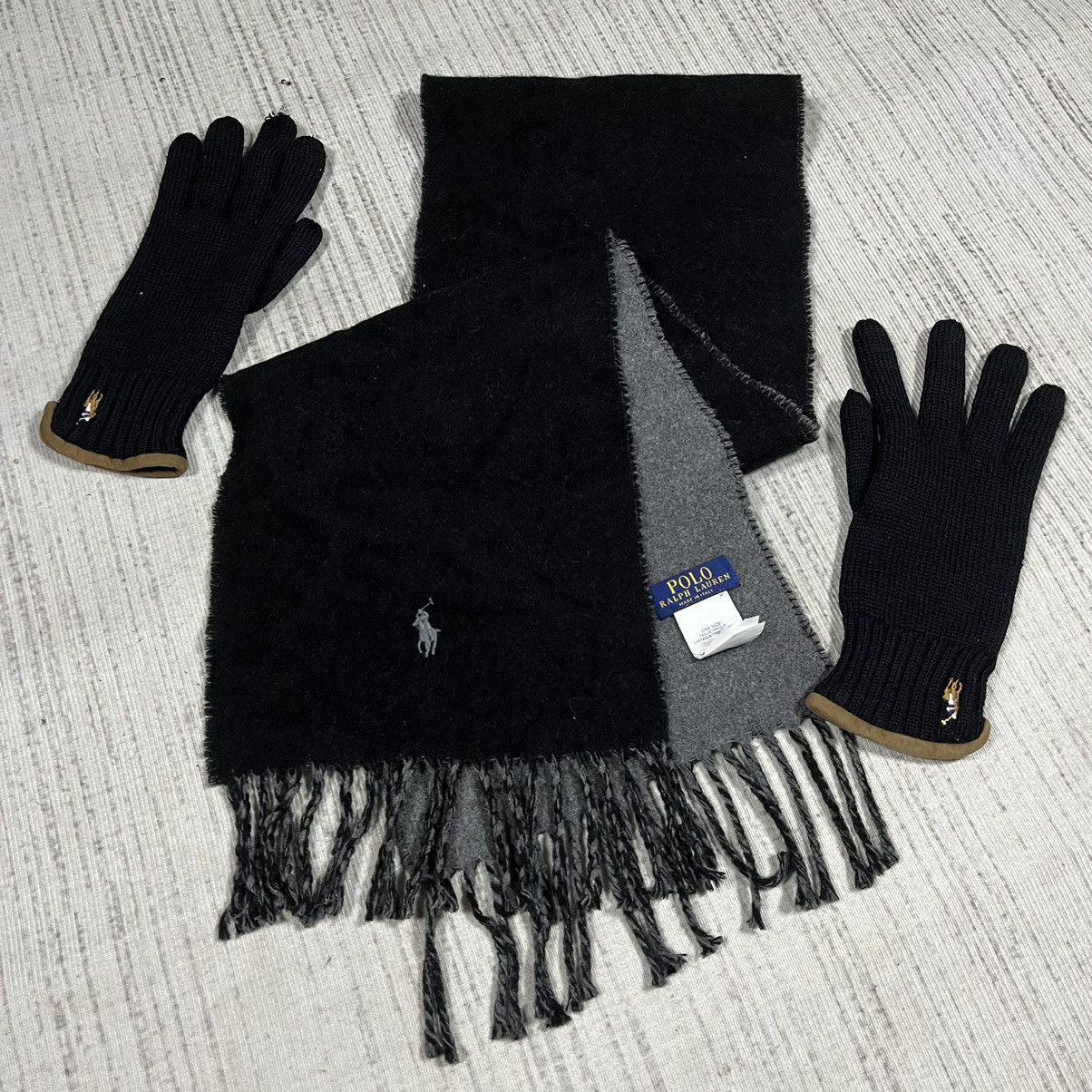 Polo Ralph Lauren Polo Ralph Lauren Two way Color Wool Scarf Size ONE SIZE - 1 Thumbnail