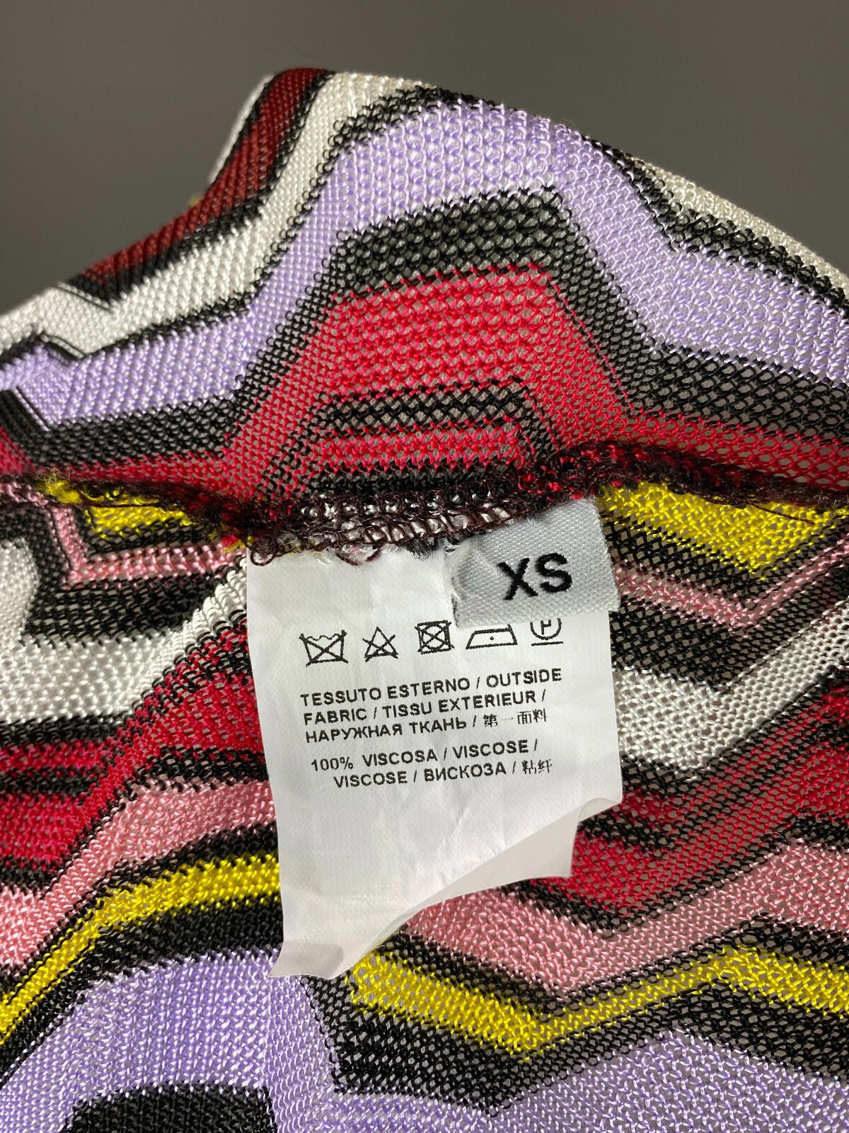 Pink Floyd Pinko Multicolor Stripe Viscose Mesh Sweater Blouse Size XS Size XS / US 0-2 / IT 36-38 - 9 Thumbnail