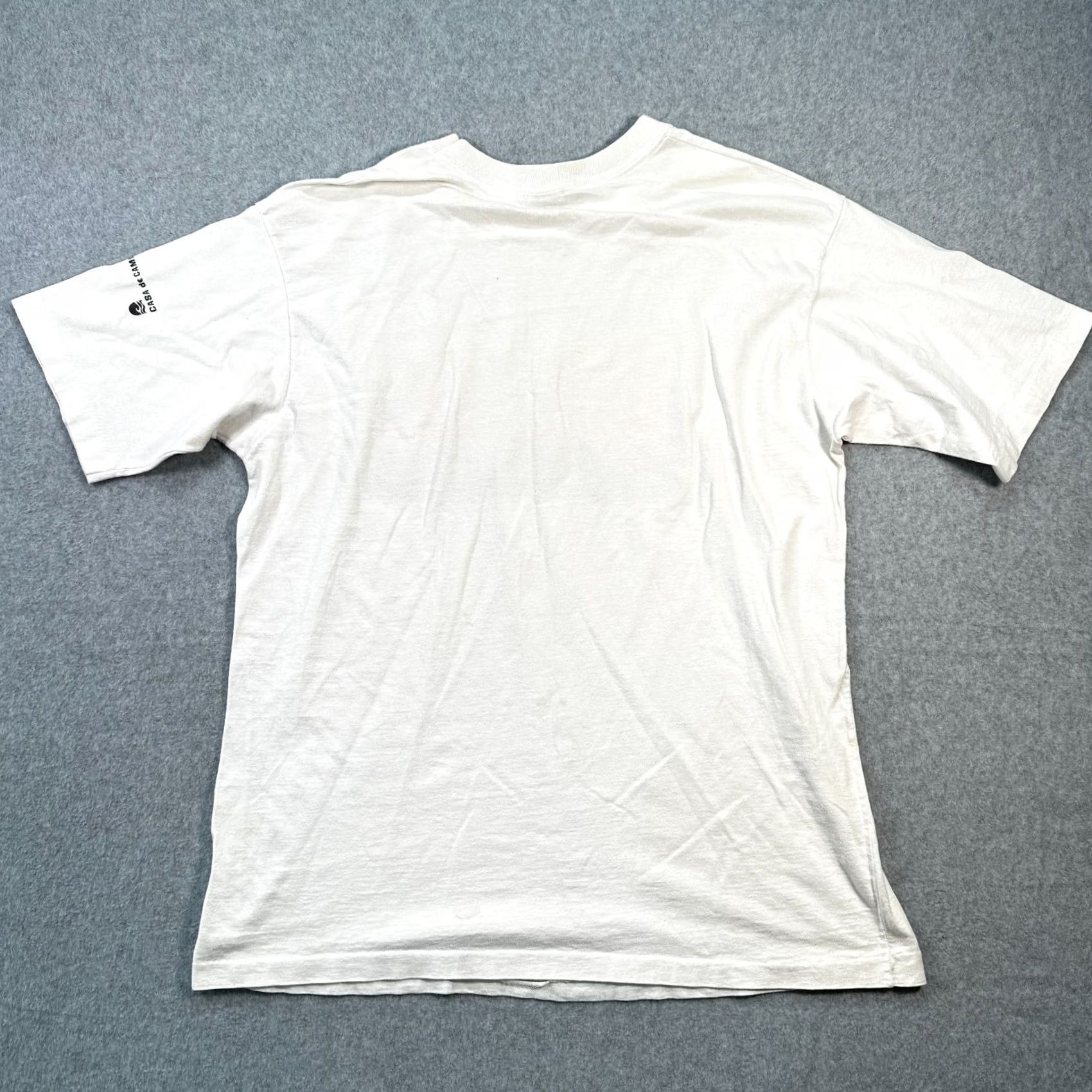 Mango Mango T-Shirt White Men's XL Short Sleeve Crew Neck Pullover Size US XL / EU 56 / 4 - 2 Thumbnail