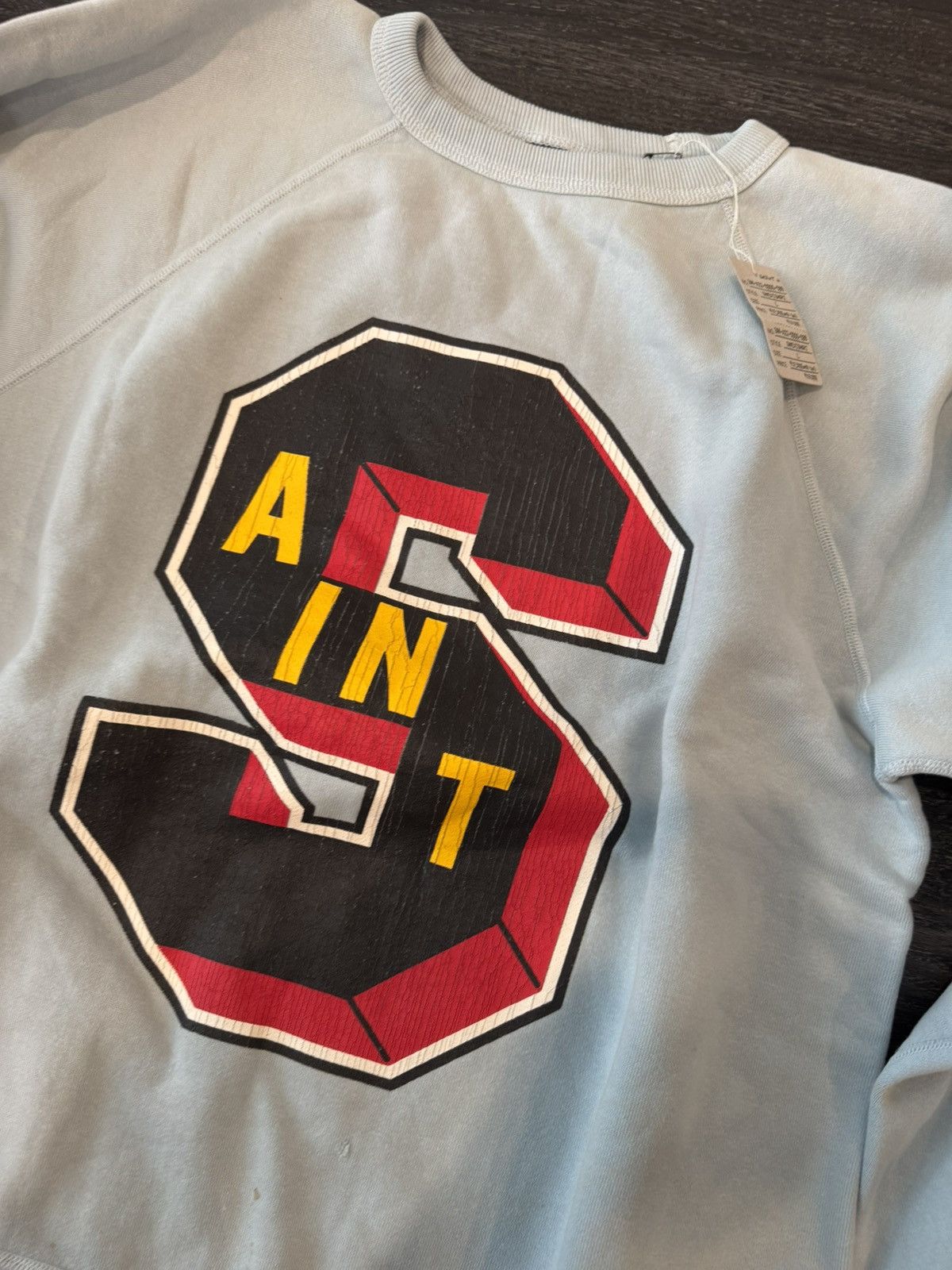 DENIM TEARS × Saint Michael Saint Michael x Denim Tears Logo Sweatshirt - Size L - New Size US L / EU 52-54 / 3 - 2 Thumbnail