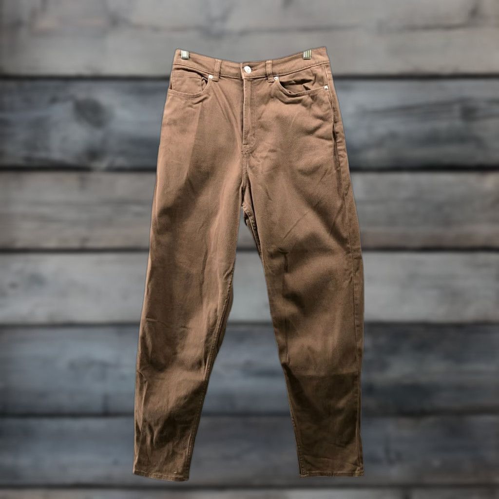 H&M H&M Jeans Womens 6 Mom High Waisted Brown Stretch Tapered Relaxed Size 28" / US 6 / IT 42 - 1 Thumbnail