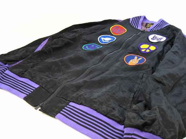 Needles Jacket Satin Sukajan Patchwork Black Size US M / EU 48-50 / 2 - 4 Thumbnail