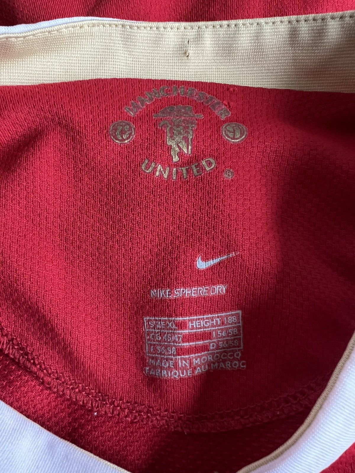 Nike × Vintage Vintage 2006-07 Nike Manchester United Champion Home Jersey Size US L / EU 52-54 / 3 - 7 Thumbnail