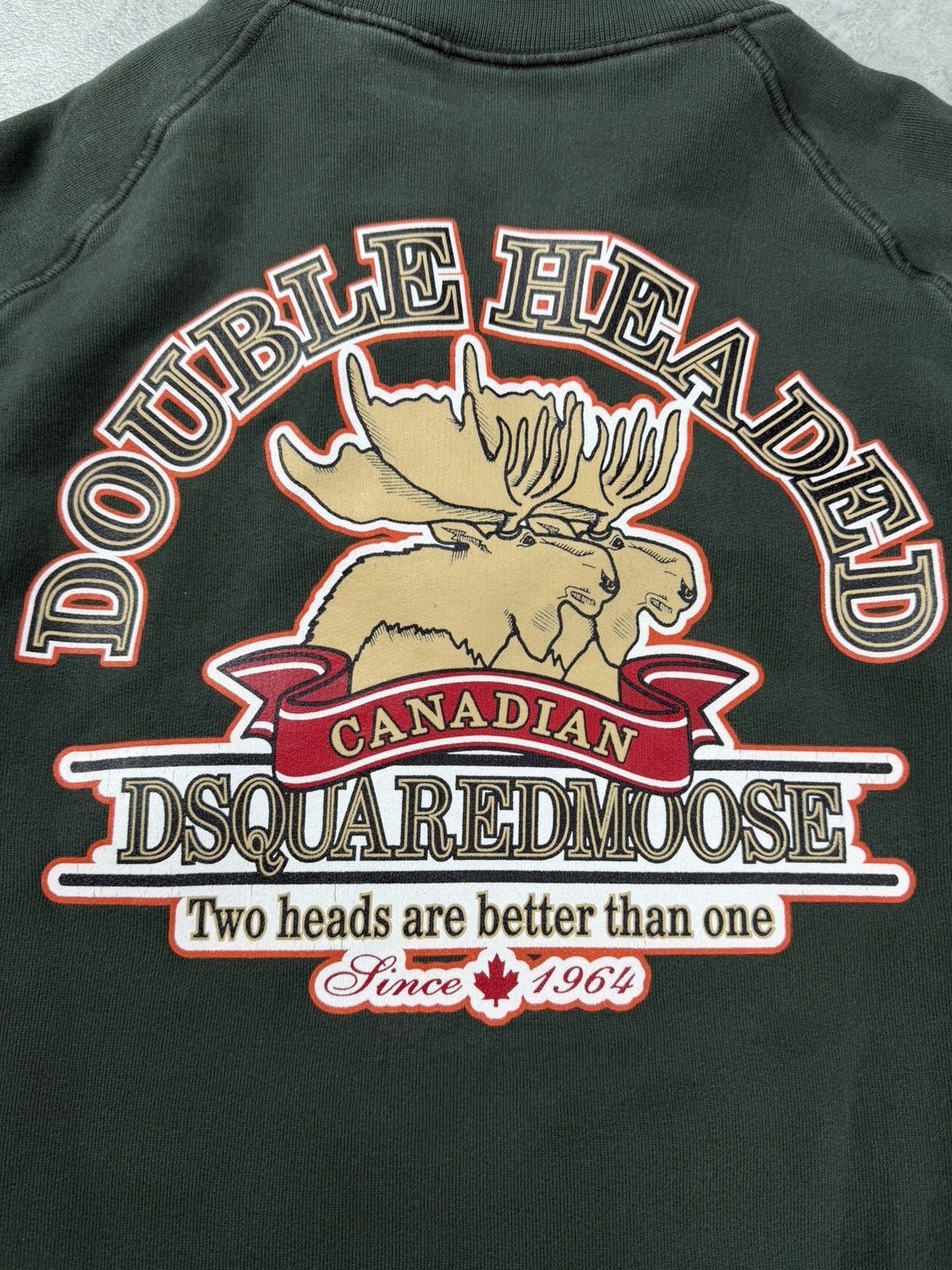 Dsquared2 DSQUARED2 Double Headed Canadian Moose Zip Sweatshirt Jacket Size US L / EU 52-54 / 3 - 14 Thumbnail