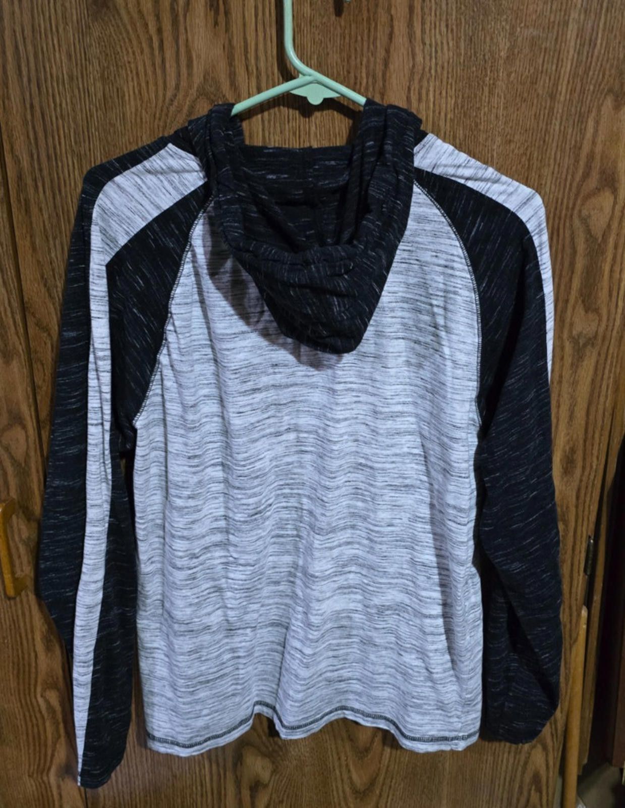 Other Hard Edge Gray & Black Hooded Sweatshirt Women's Size XL Size XL / US 12-14 / IT 48-50 - 2 Thumbnail